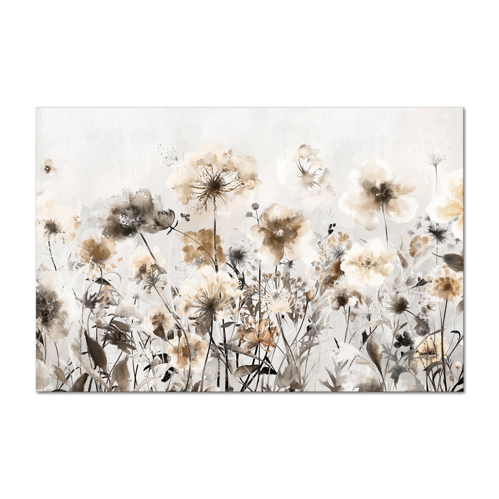 Watercolor Wildflower big canvas photo prints 16x24 inches