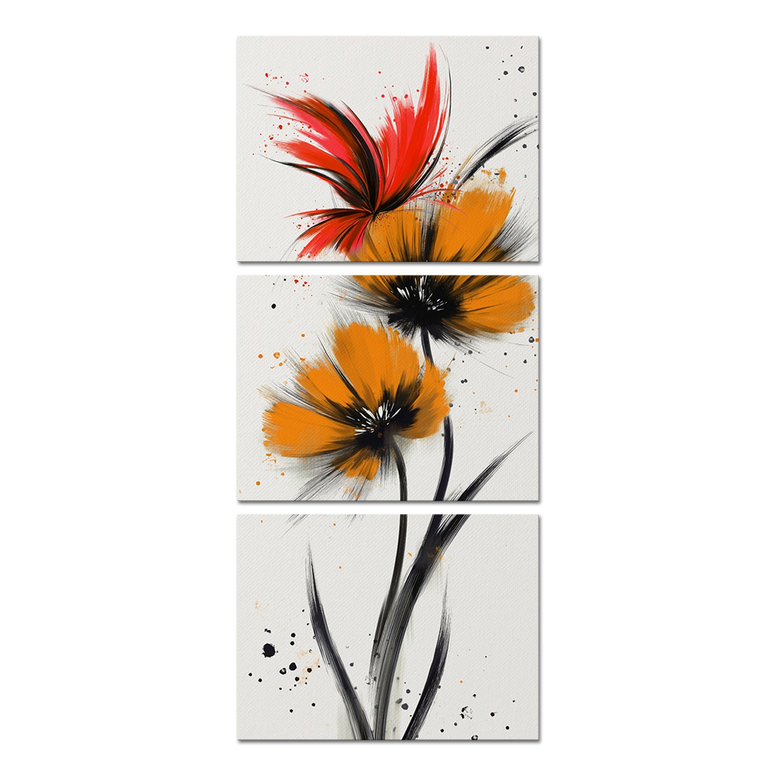 Abstract Bright Butterfly split canvas photo prints