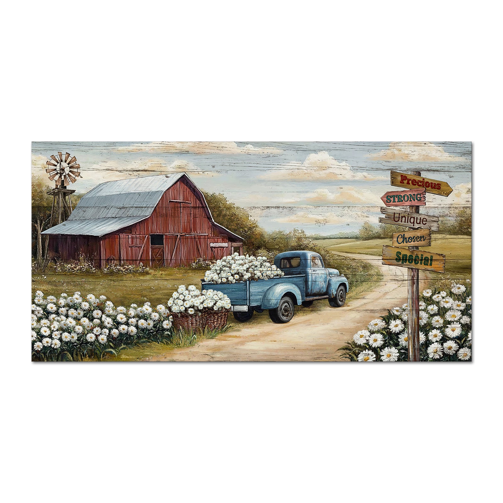 Farm style wall art canvas prints