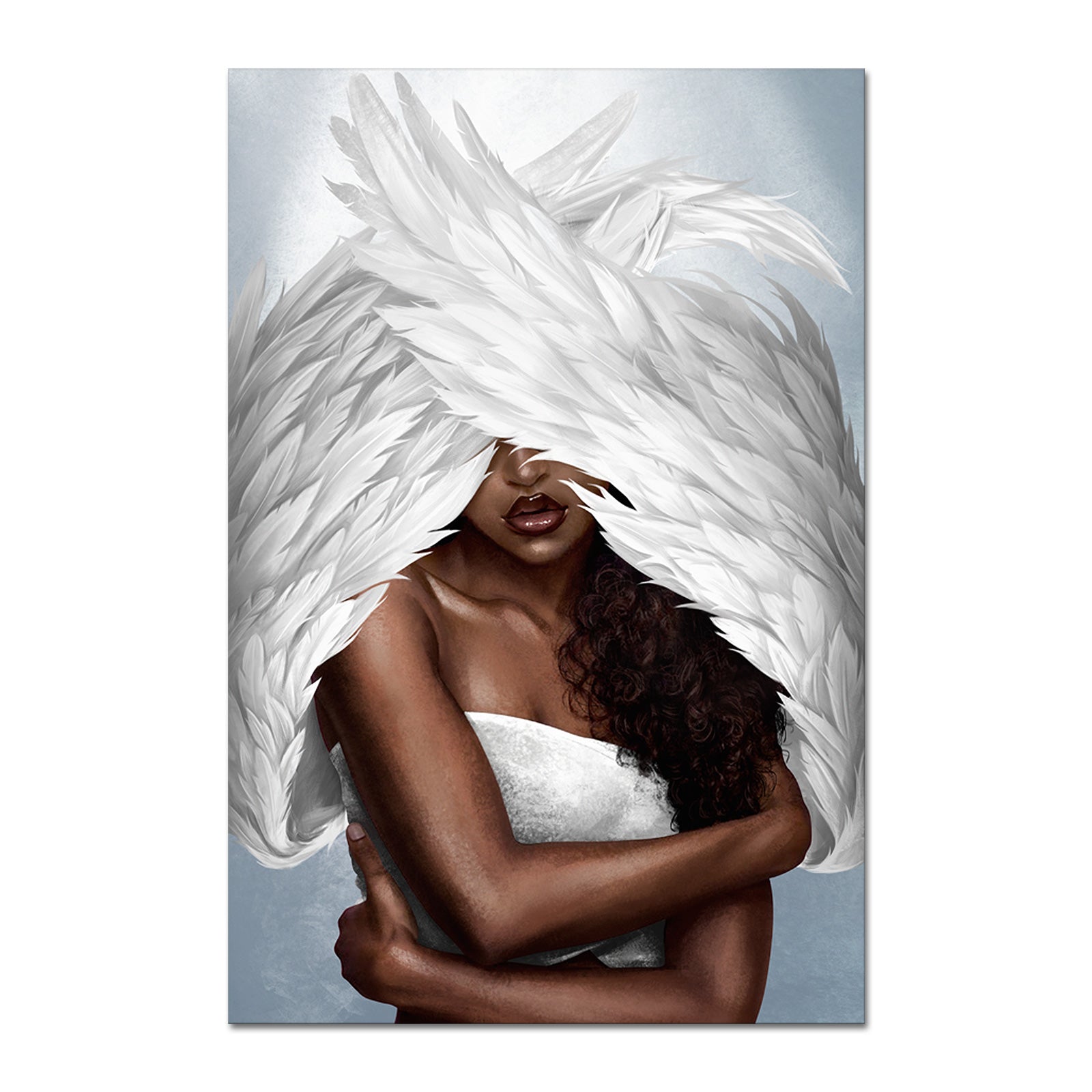 Gentle Angel diy picture collage on canvas for bedroom wall 8x12 inches