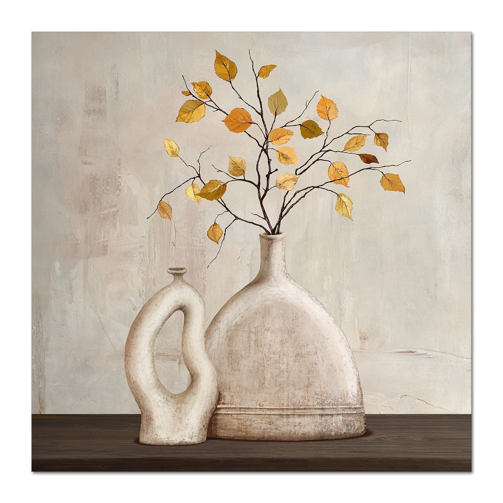 8x8 Irregular Art Porcelain Vase rectangle canvas print sale