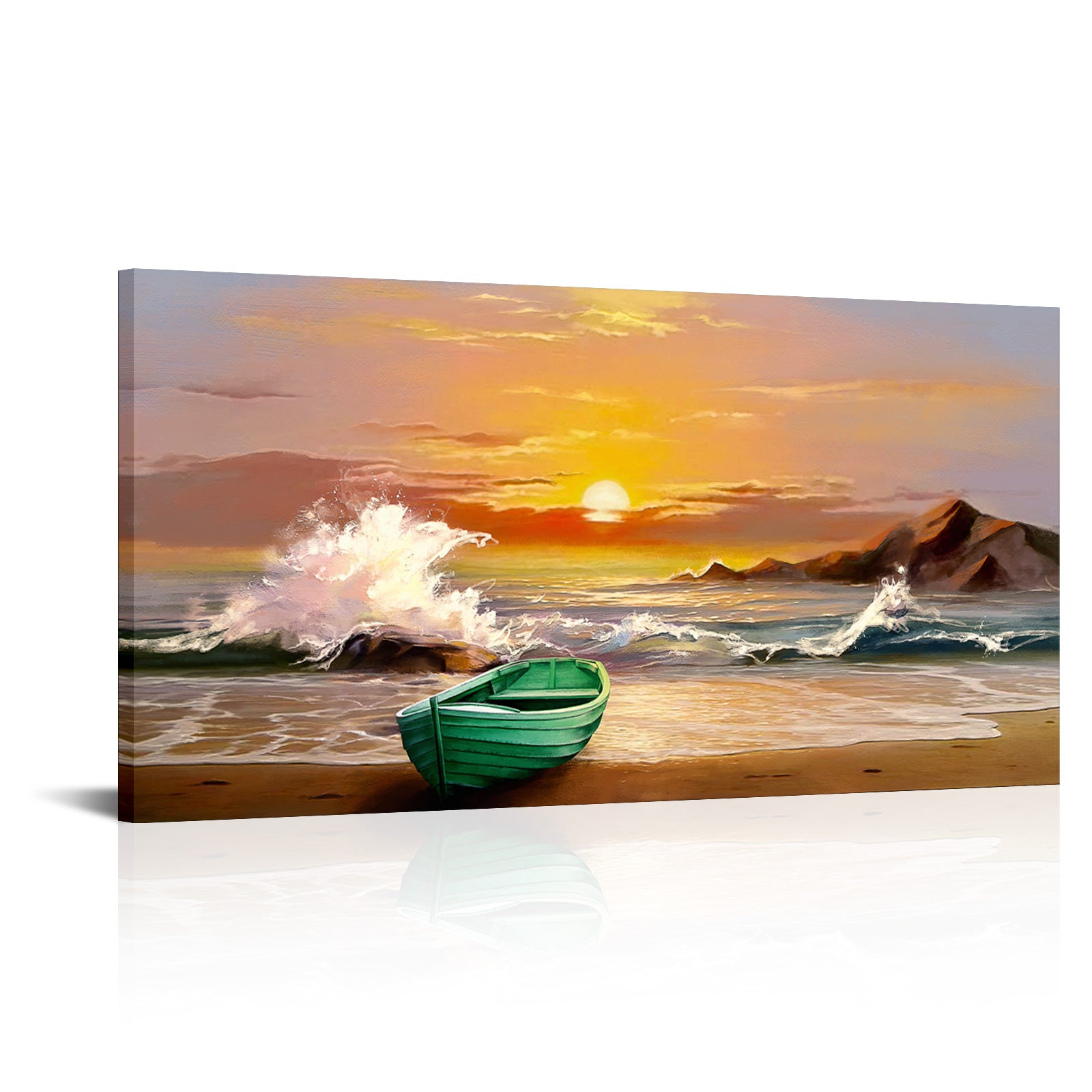 Peaceful seaside travel memories wall beautiful magical living room decoration