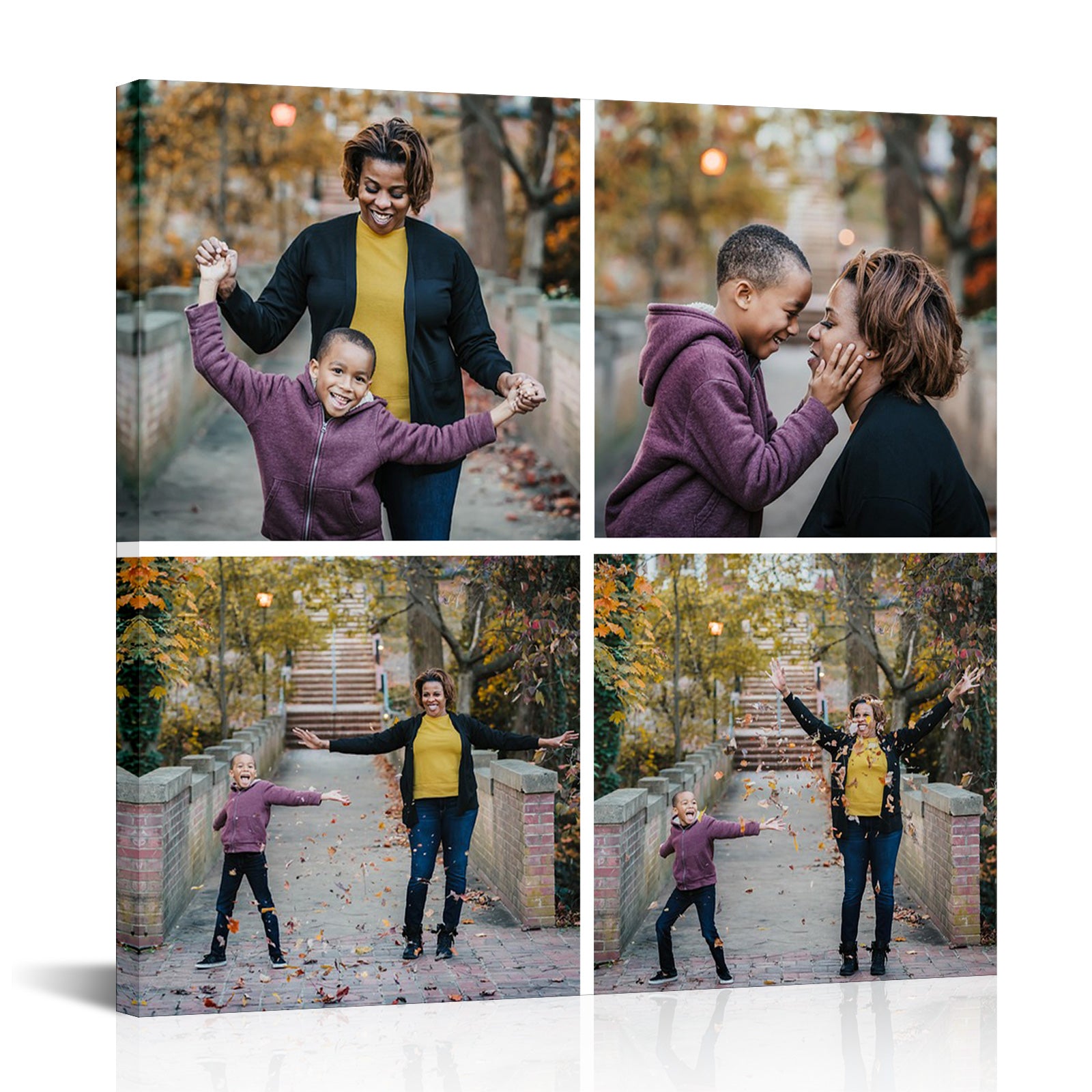 Square Collage Photo Family Photo Collection Canvas Print