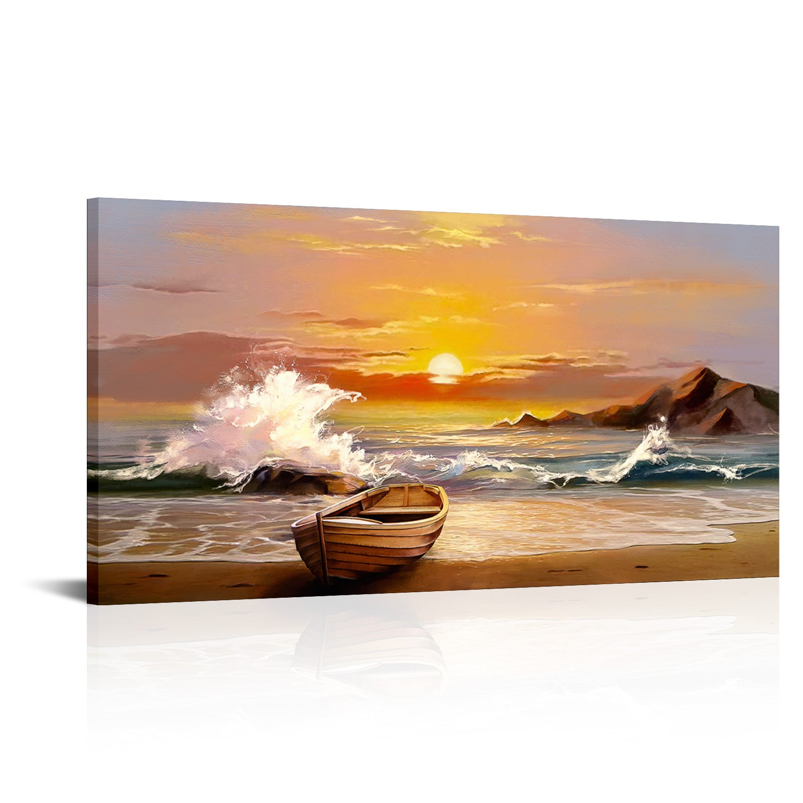 Peaceful seaside travel memories wall beautiful magical living room decoration