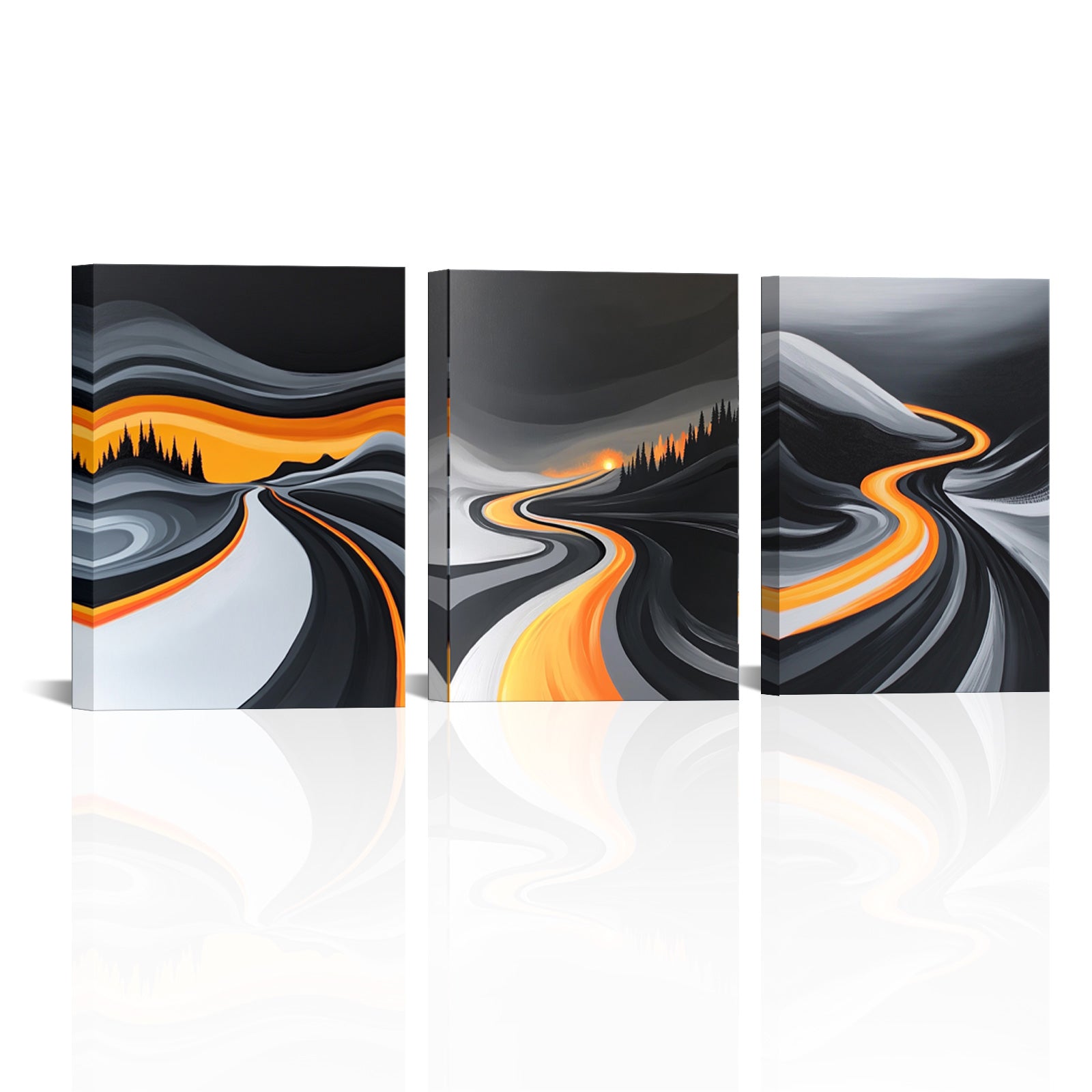 Abstract Winding Path