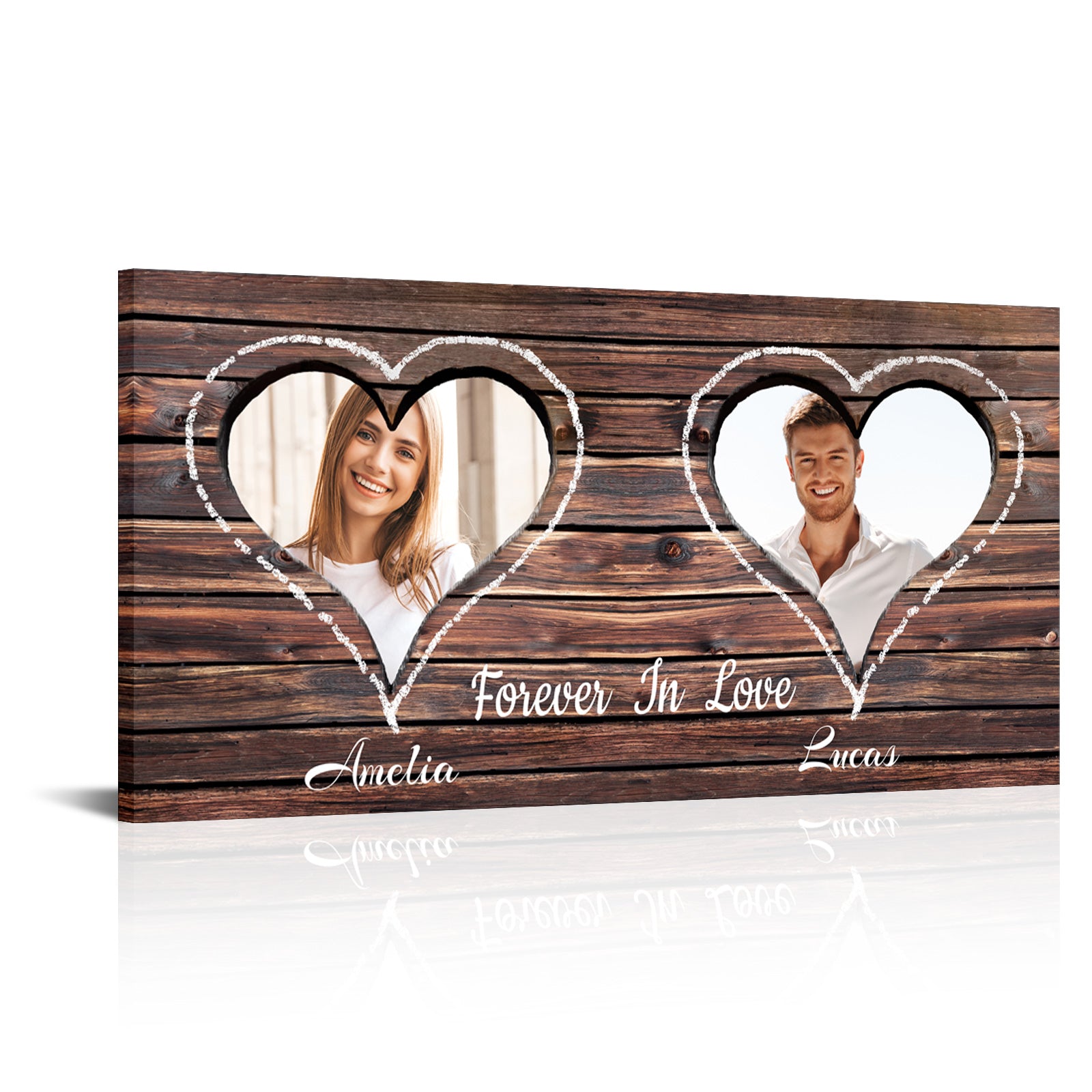 Custom Photo Canvas Wall Art For Couple