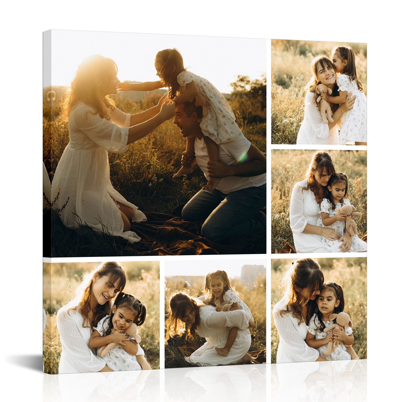 diy picture collage on canvas for wall decor