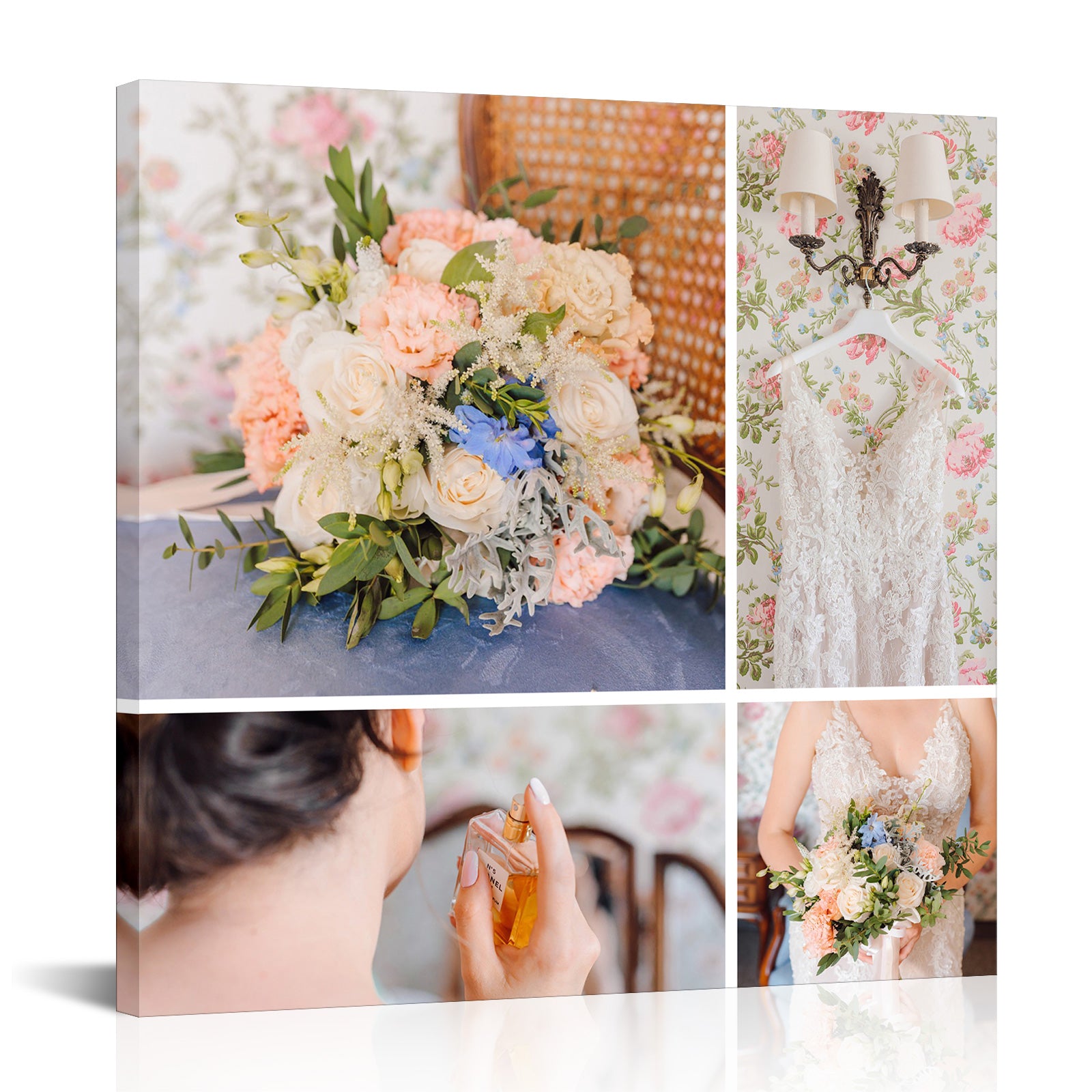 Wedding Memorial Photo Print Collage Canvas Gift Inspiration Wall
