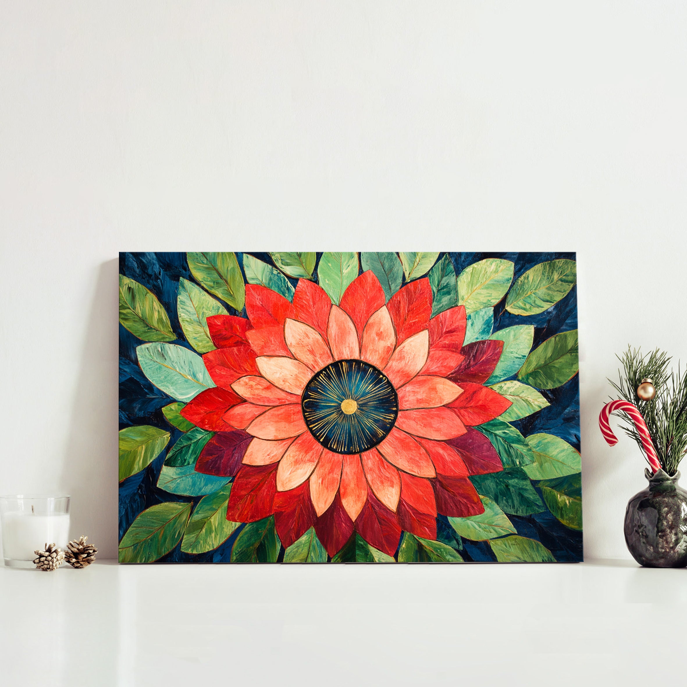 Blooming Red Flowers