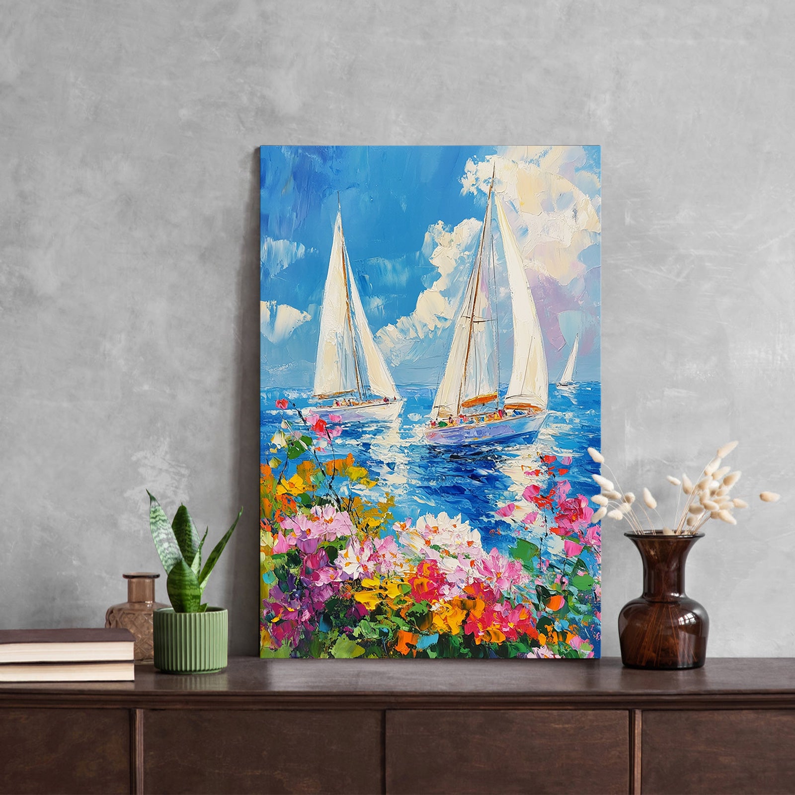 Sailing Boat On Sea