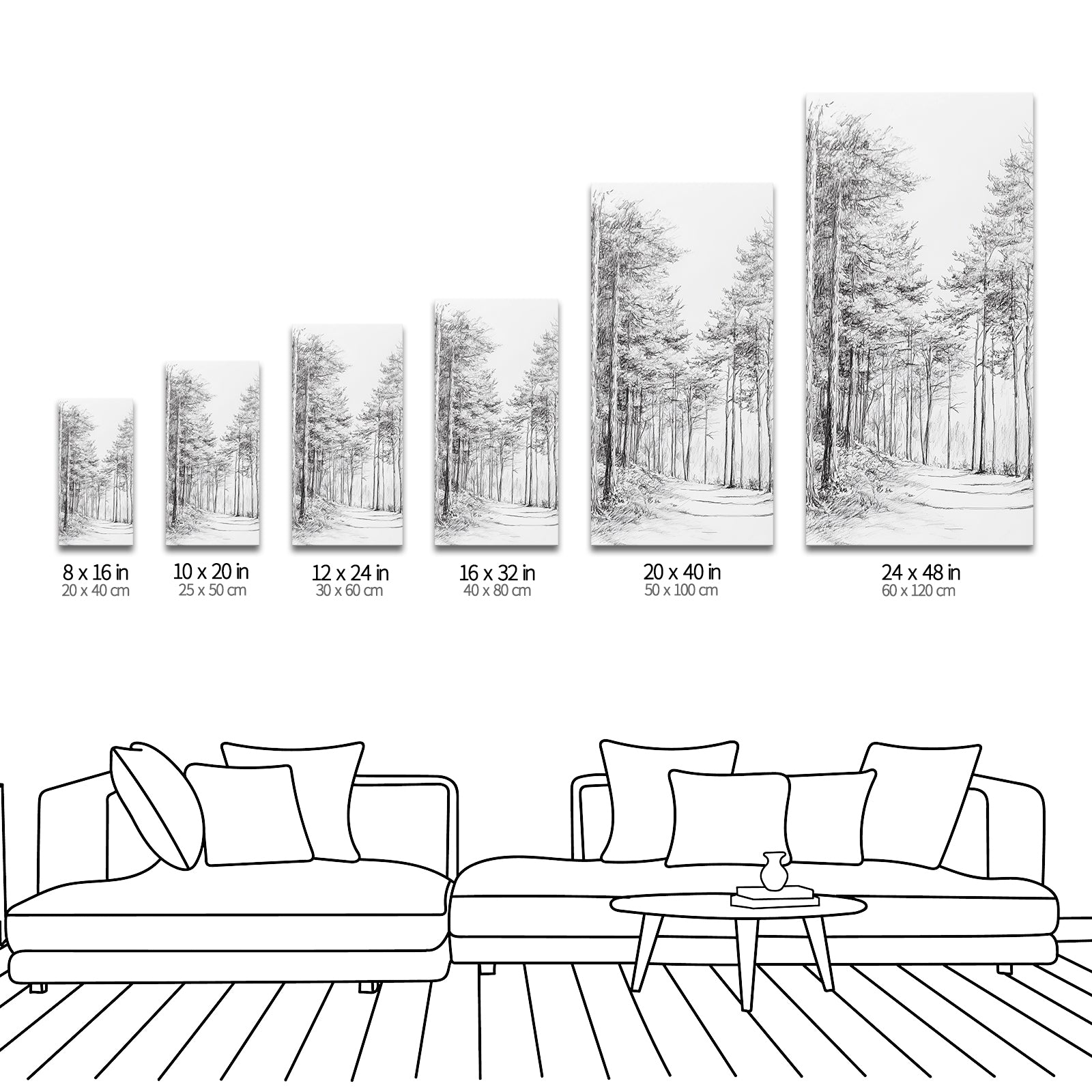 Size comparison chart