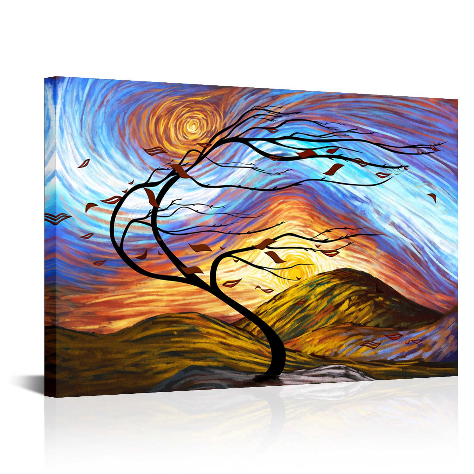 Van Gogh's Lonely Tree large custom canvas prints