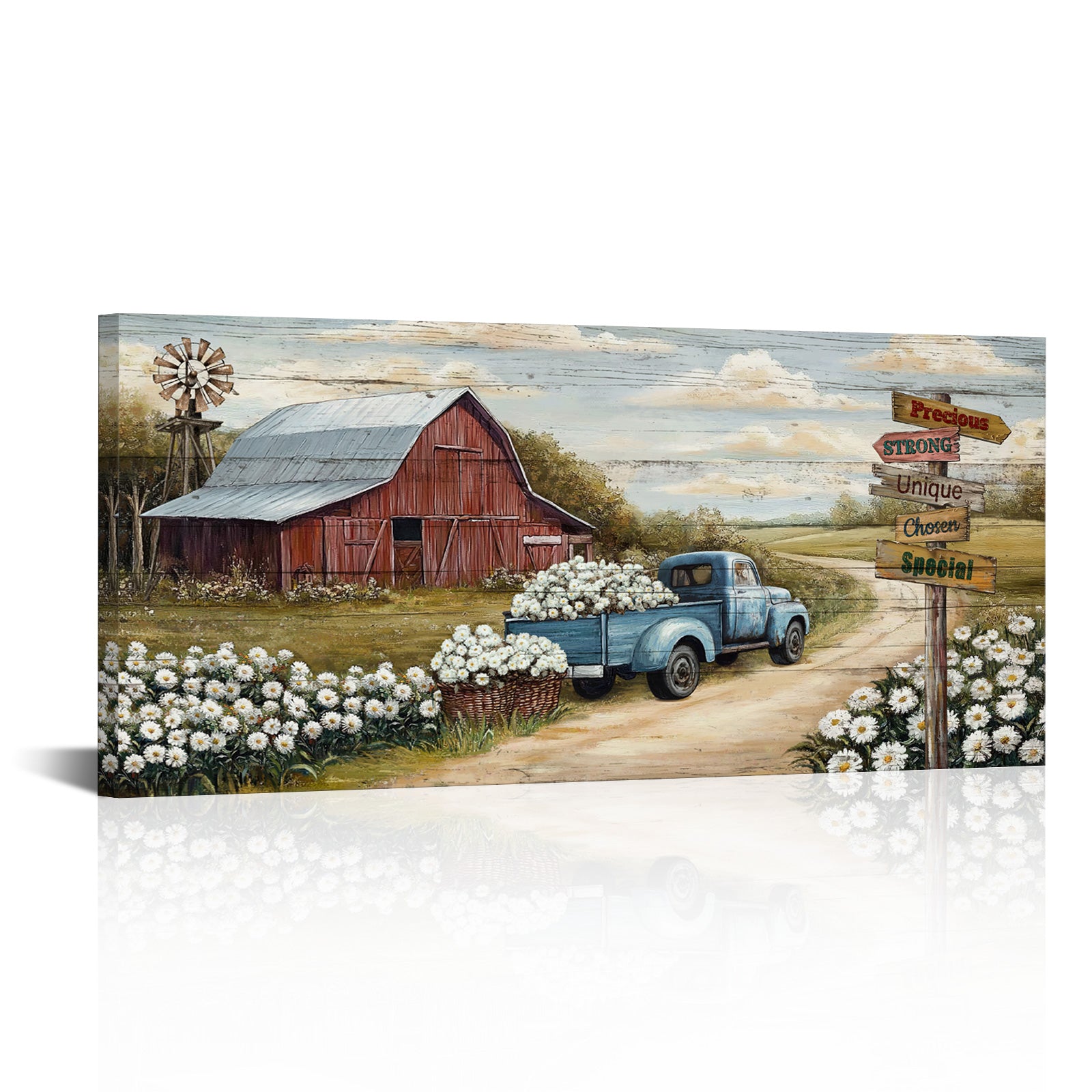 Farm style wall art canvas prints