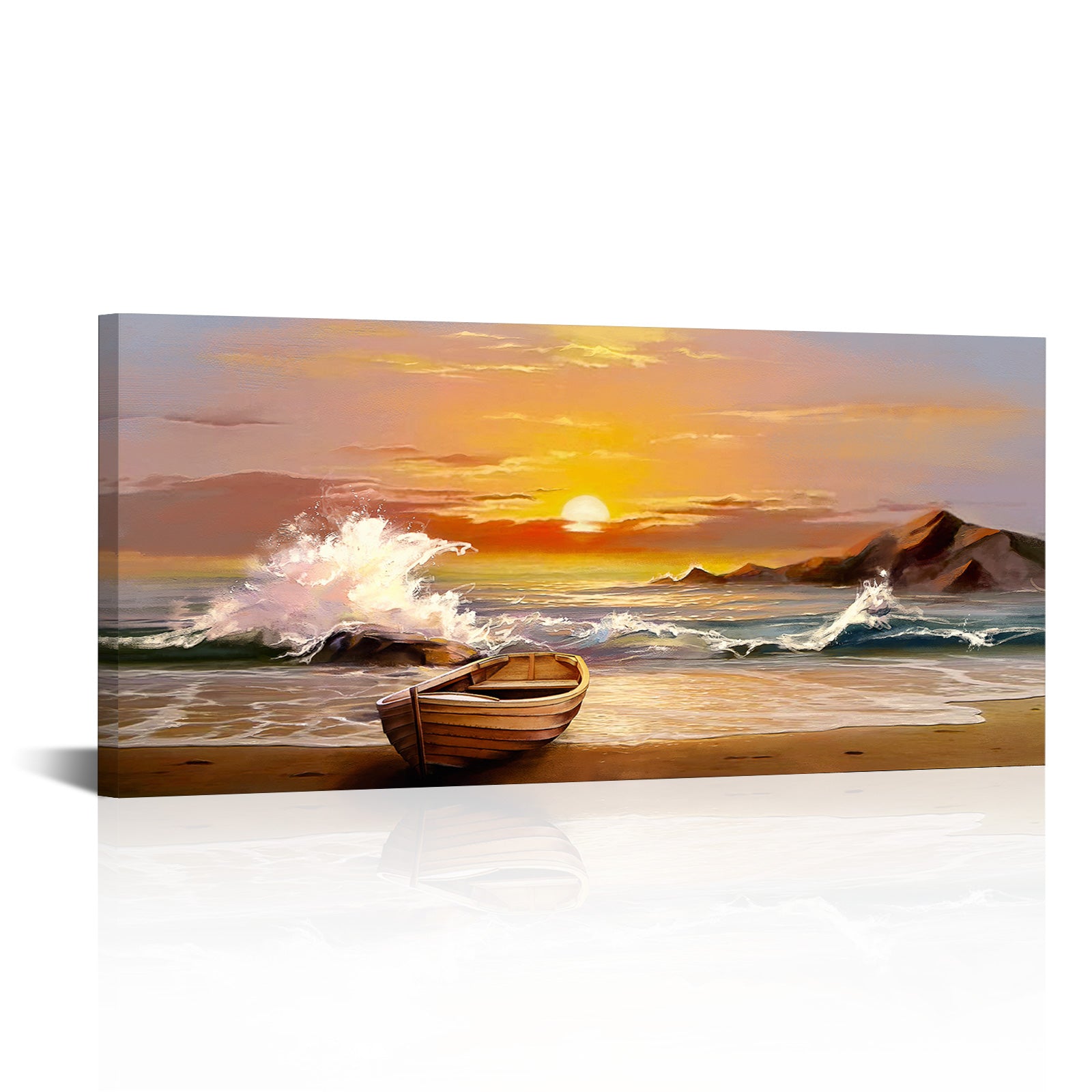 Peaceful seaside travel memories wall beautiful magical living room decoration
