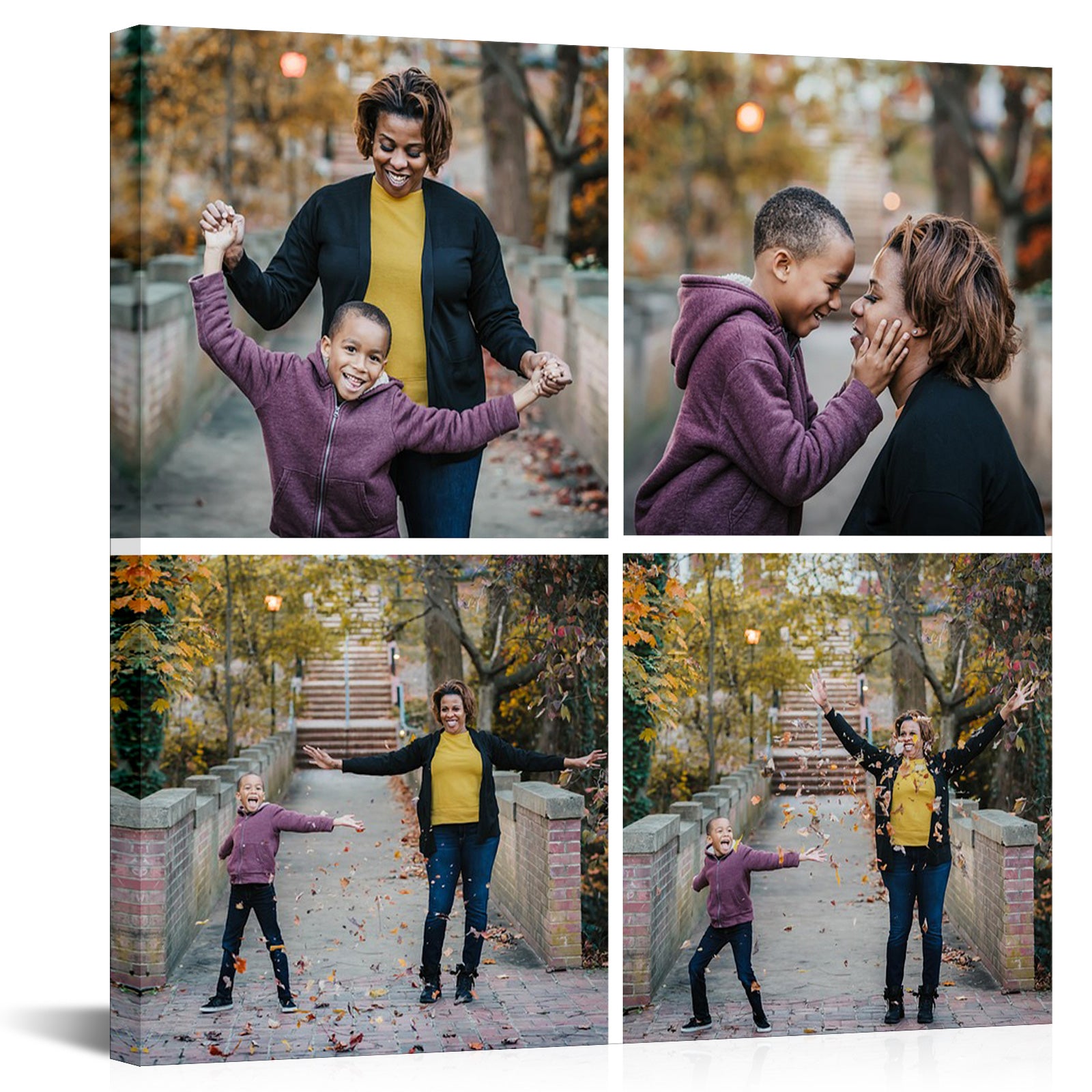 Square Collage Photo Family Photo Collection Canvas Print