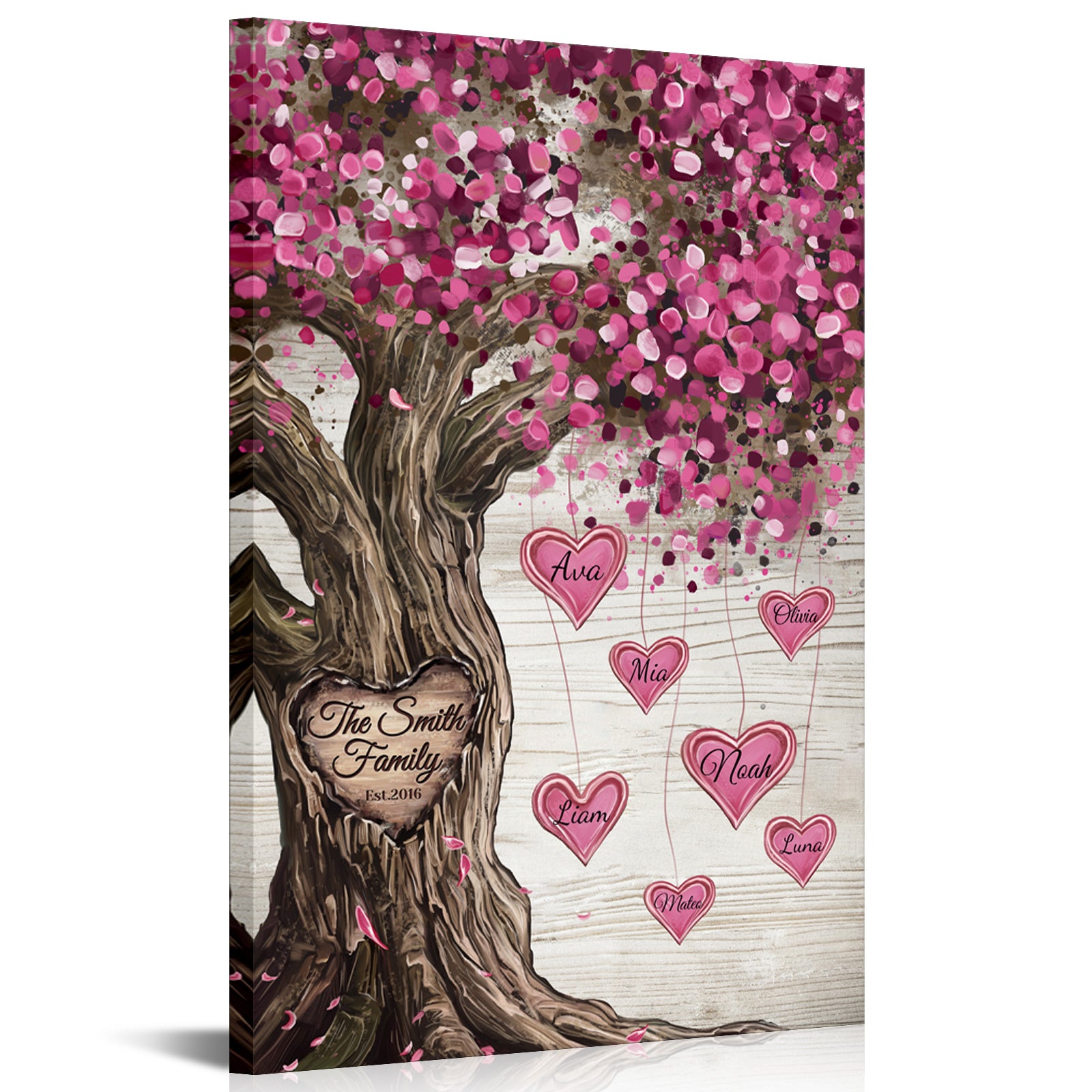 Personalized Family Names Canvas Prints