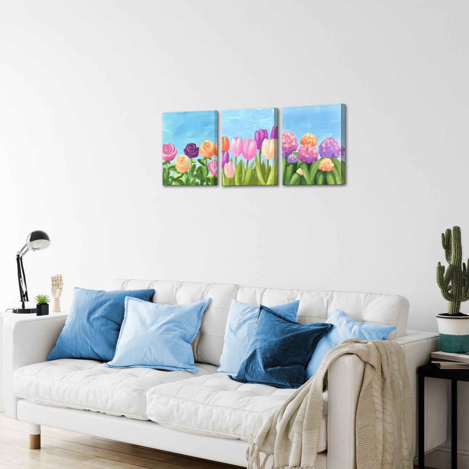 Beautiful Flowers Under The Blue Sky
