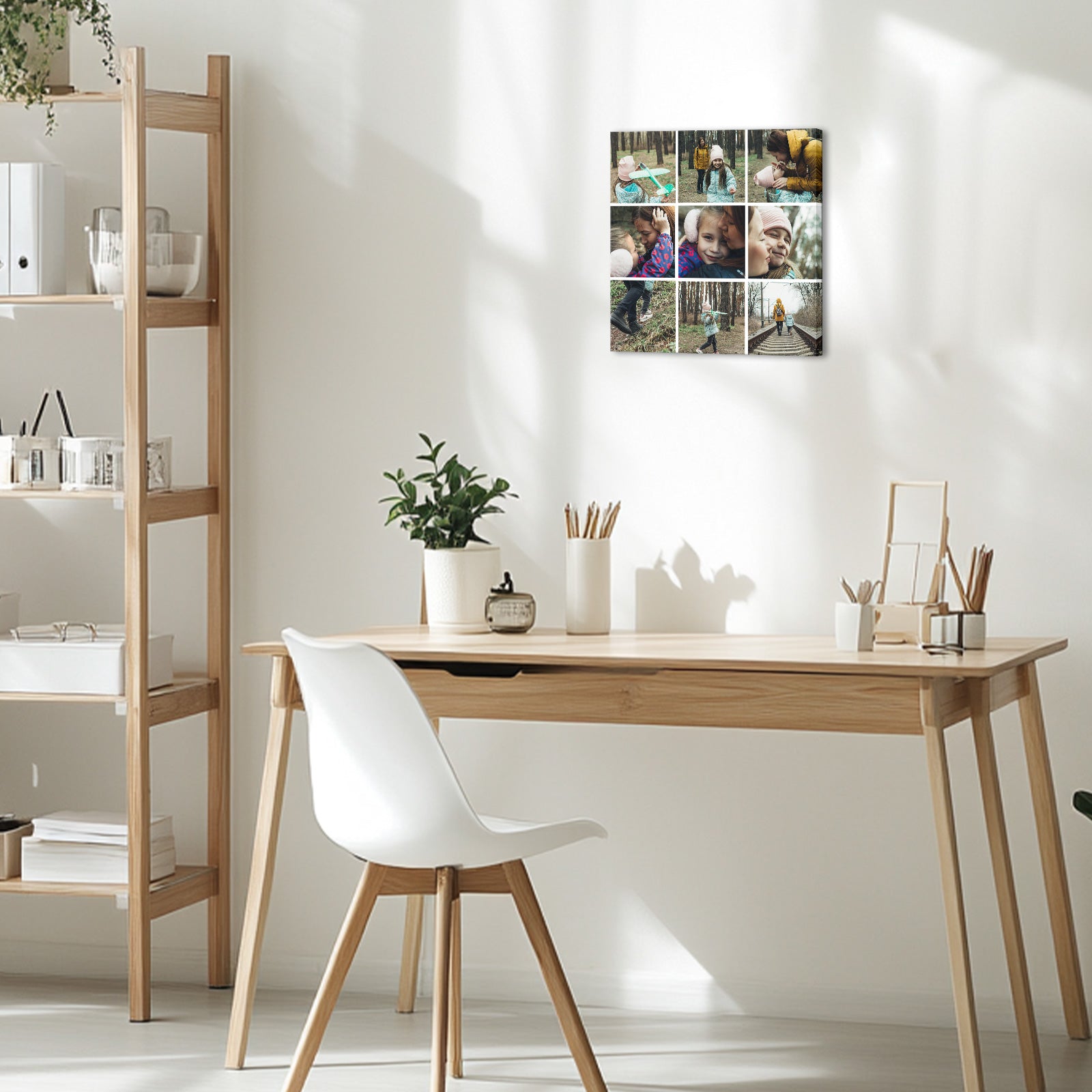 Square personalized picture to canvas wall art