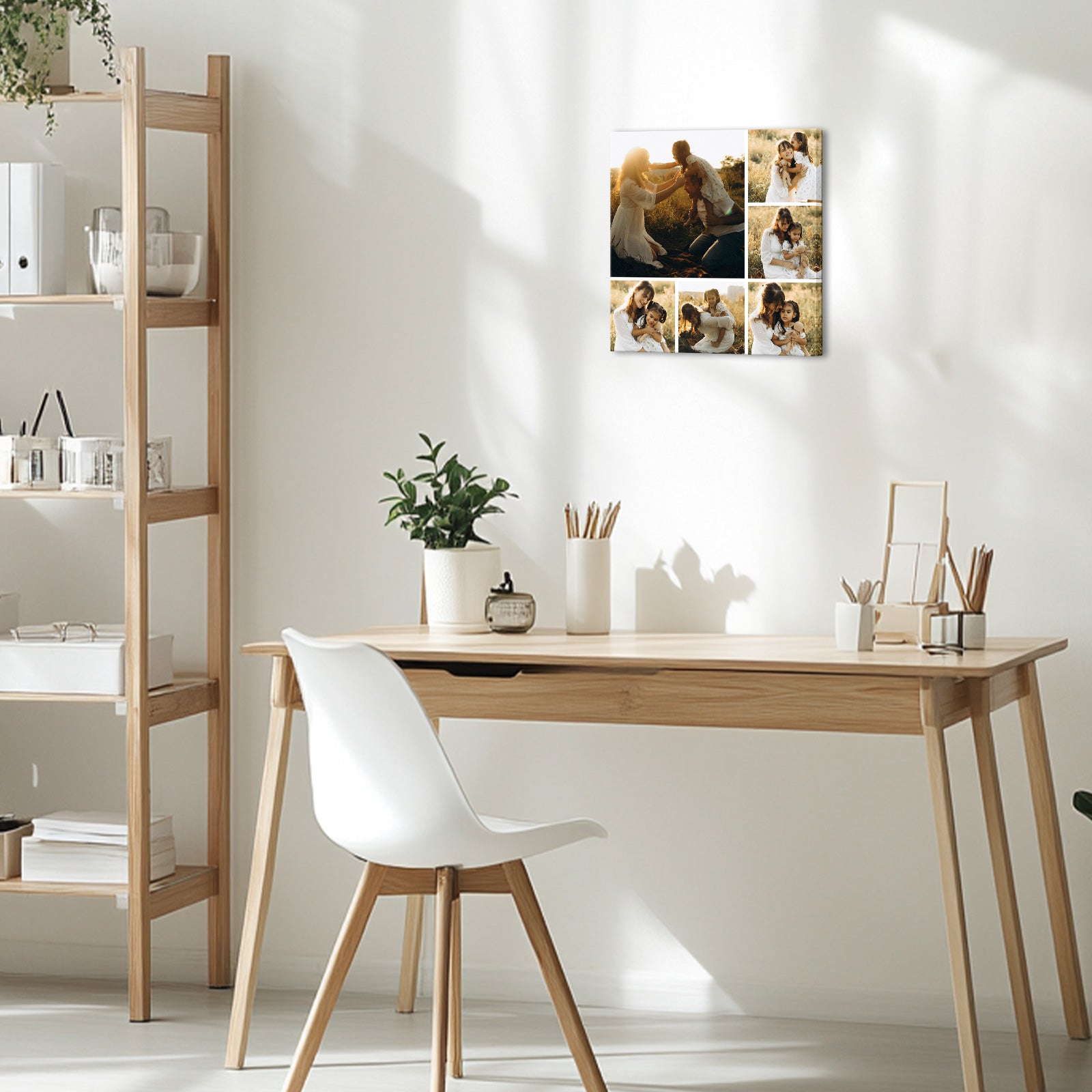 diy picture collage on canvas for wall decor