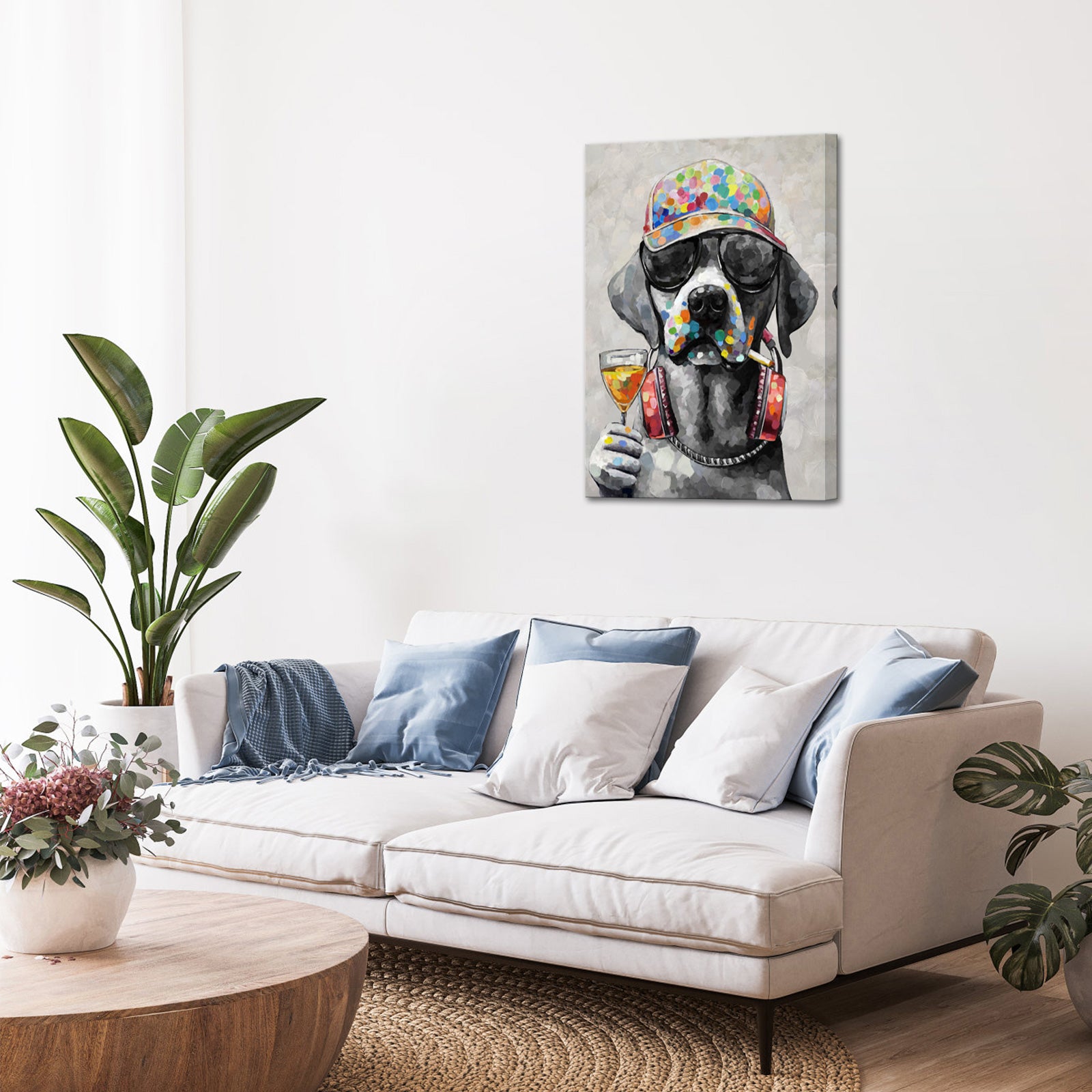 dog large prints wall art