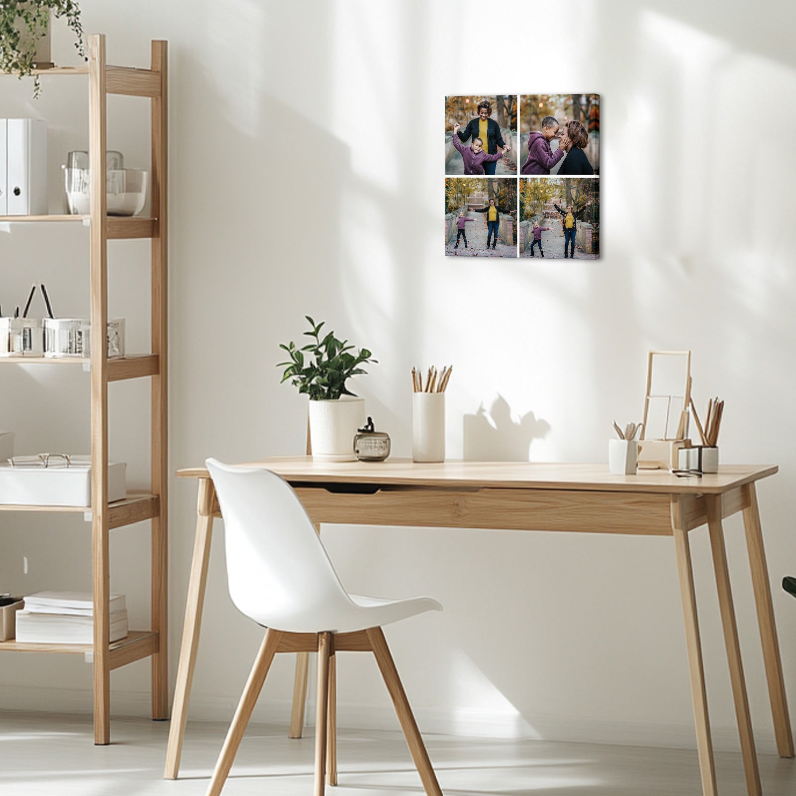 Square Collage Photo Family Photo Collection Canvas Print