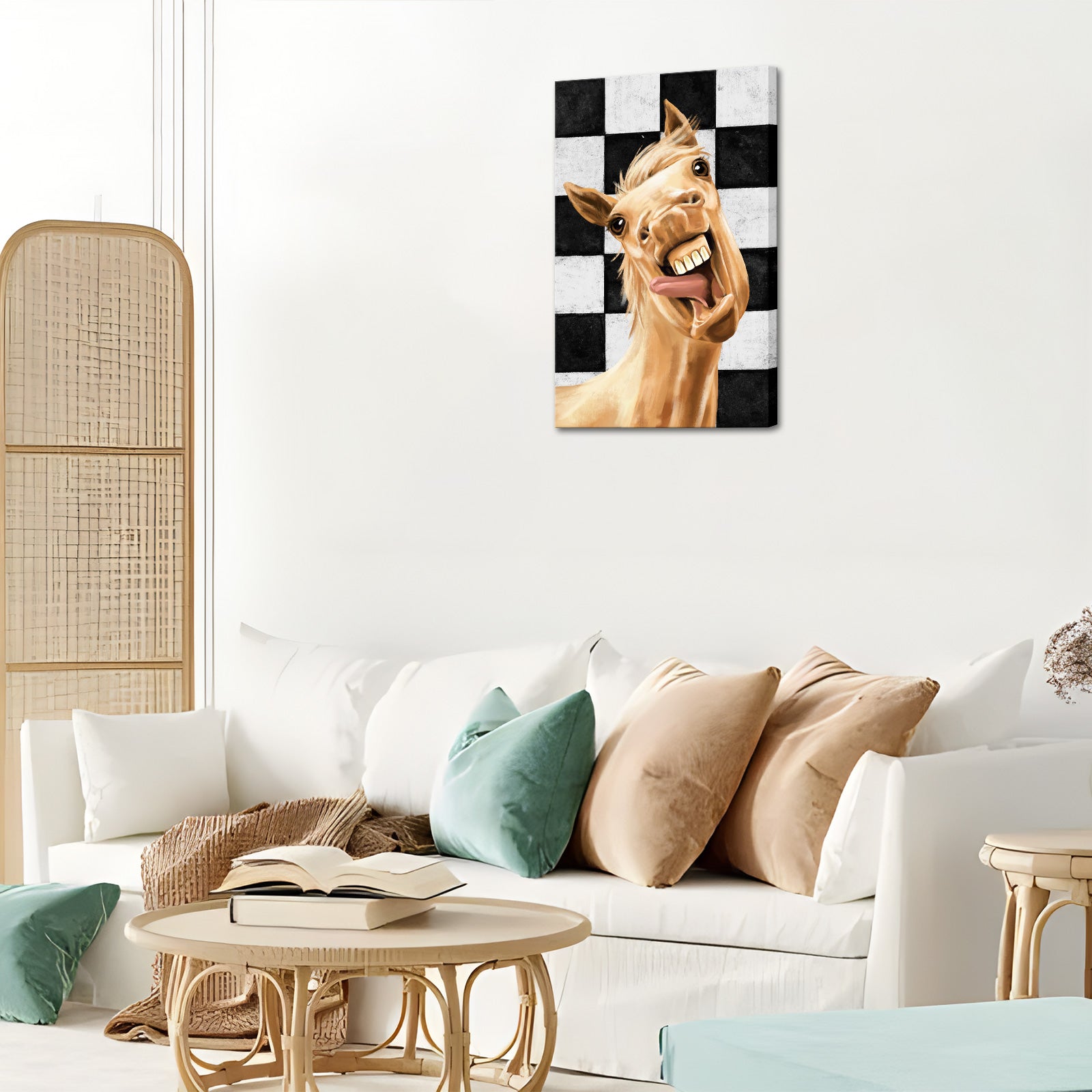 Funny Horse canvas prints for modern living wall