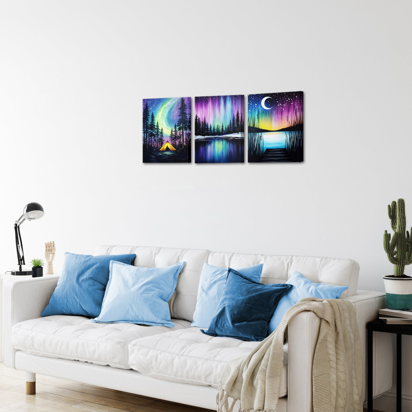 Aurora Borealis Night Landscape