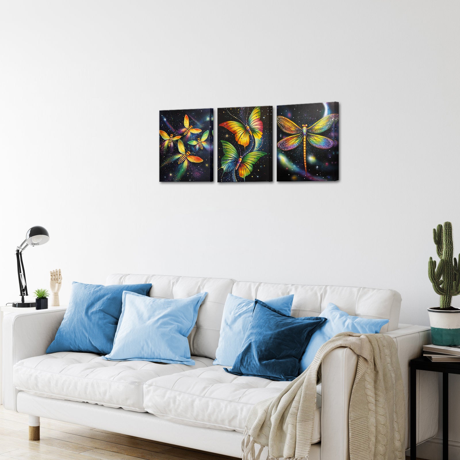 Colorful Insects Butterflies Dragonflies
