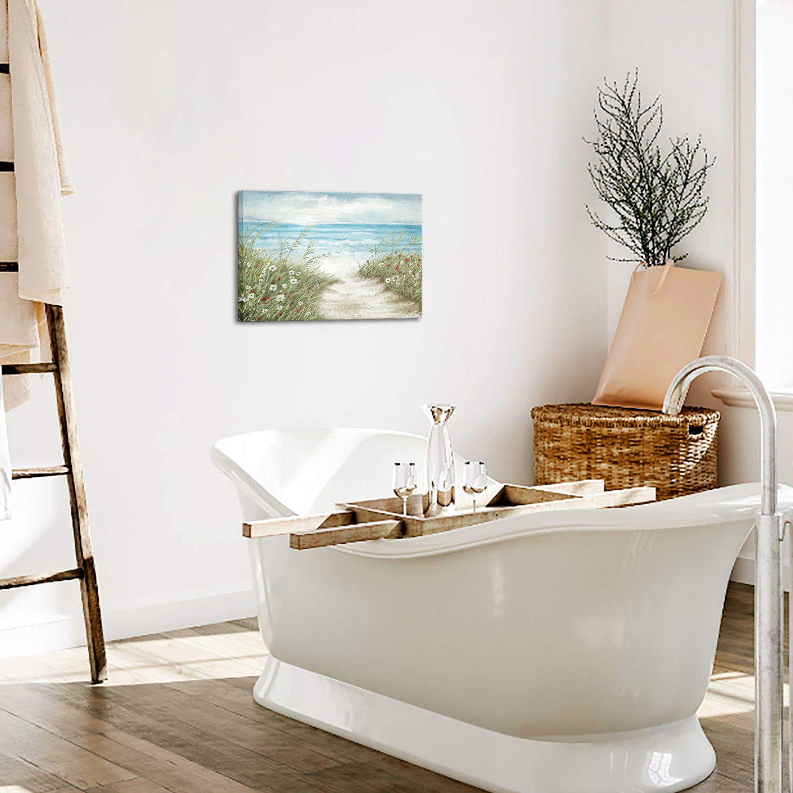 seaside landscape large canvas wall art for living room