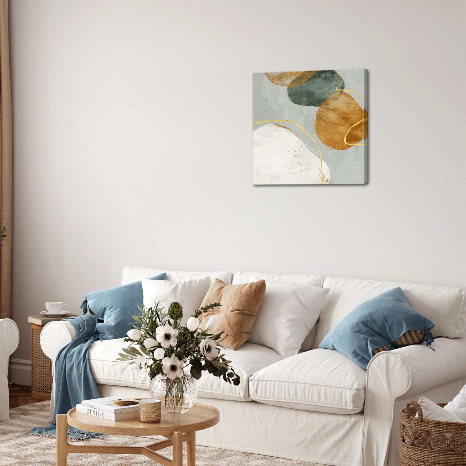 Modern Abstract Art Line art canvas print living room wall decor