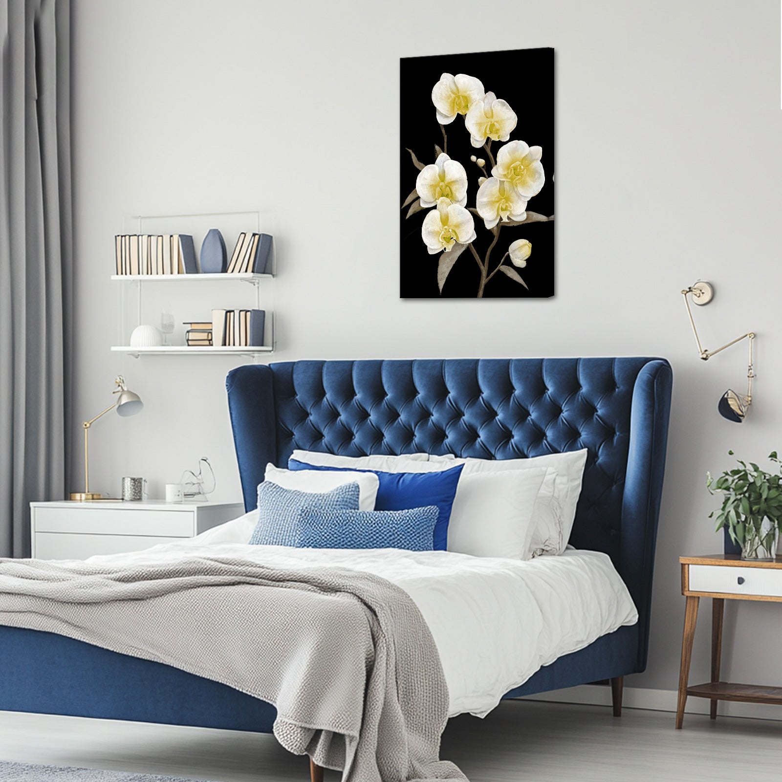 Phalaenopsis Orchid custom canvas wall art with words