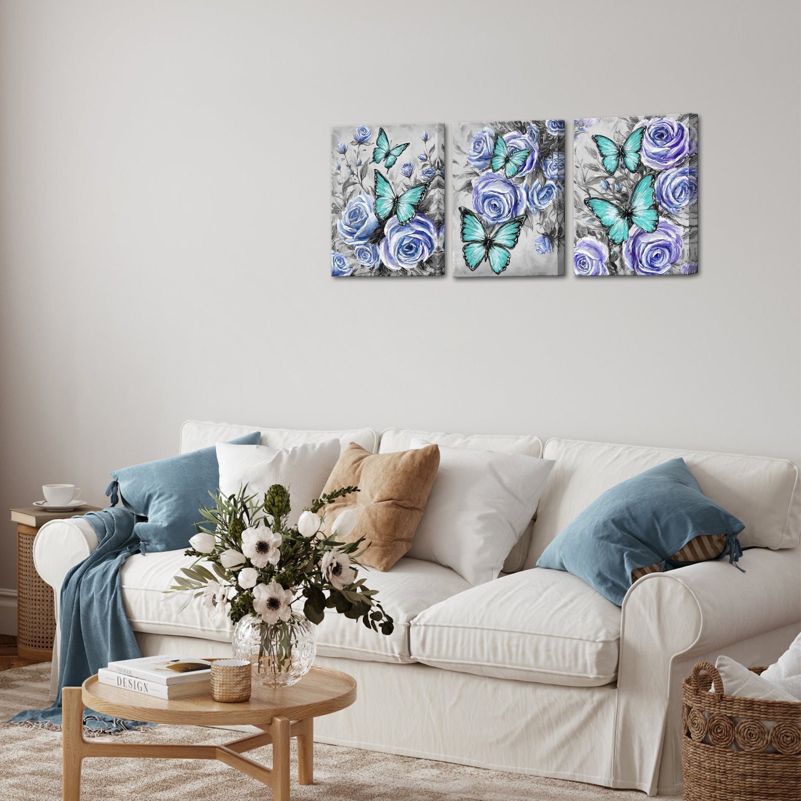 Roses And Butterflies