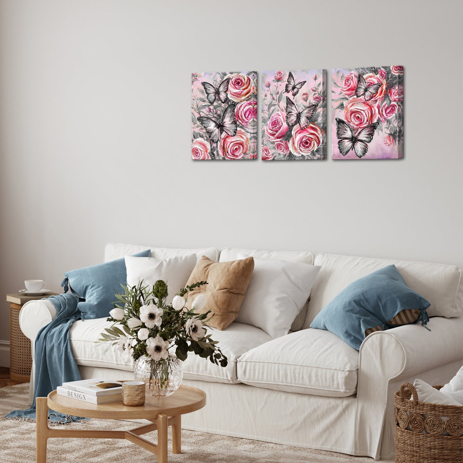 Roses And Butterflies