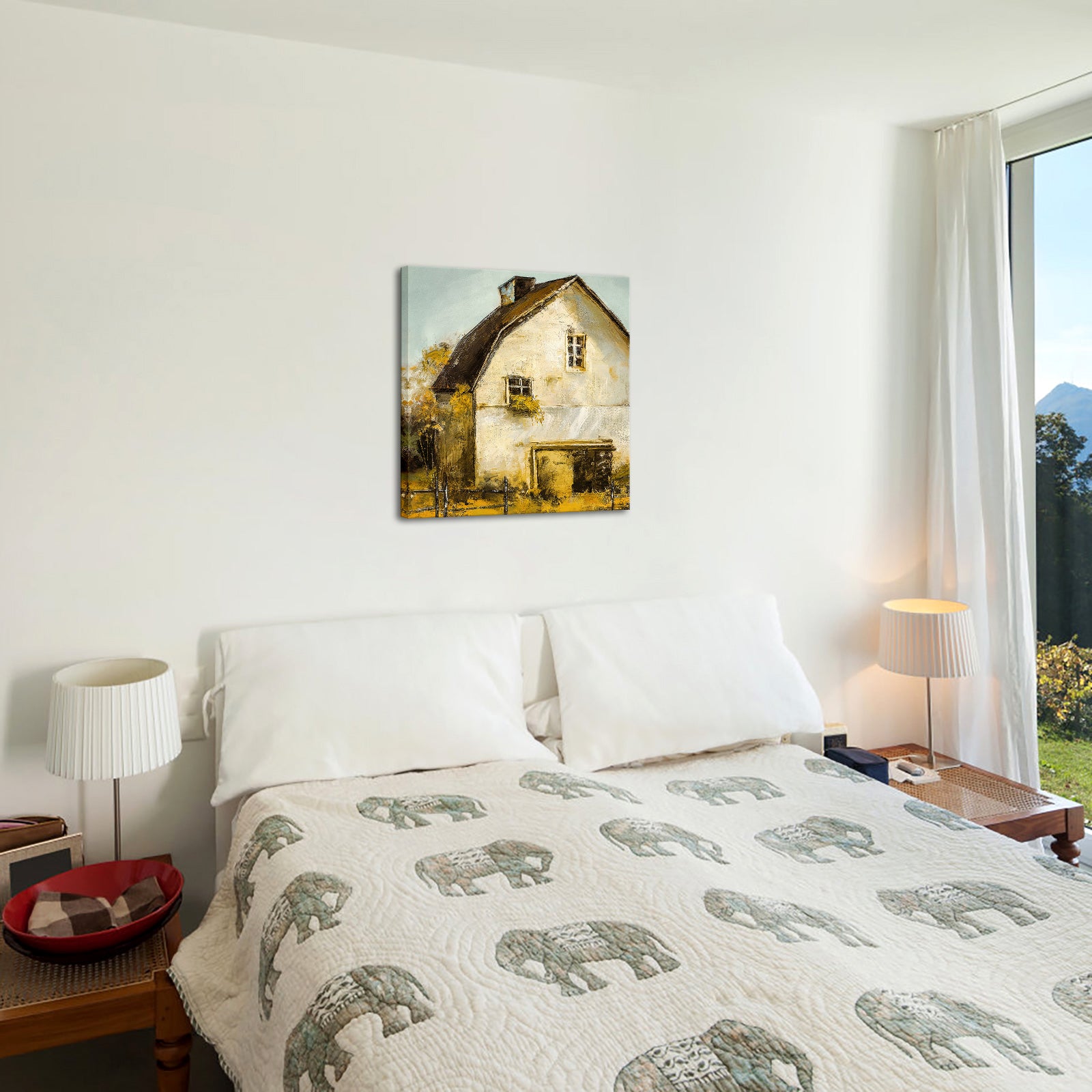 20x20 Farm House square canvas pictures from photos