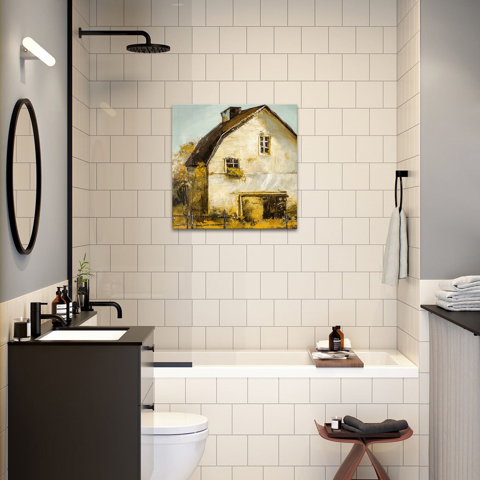 20x20 Farm House square canvas pictures from photos