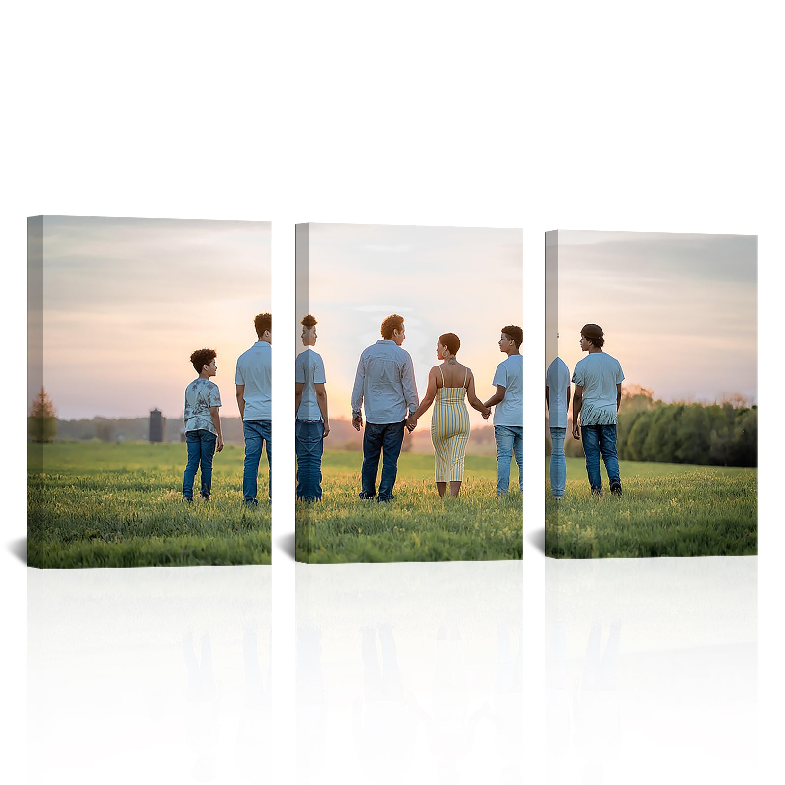 Personalized 3-panel custom wall print