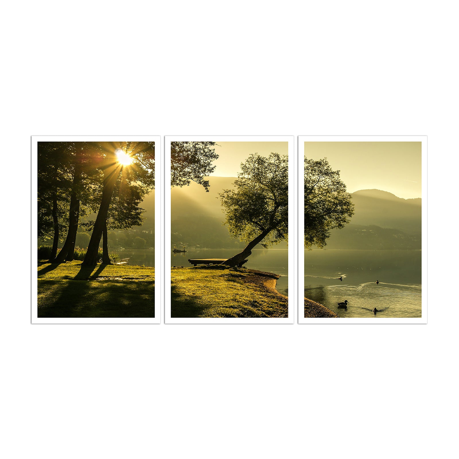 Custom 3-piece split scroll canvas print