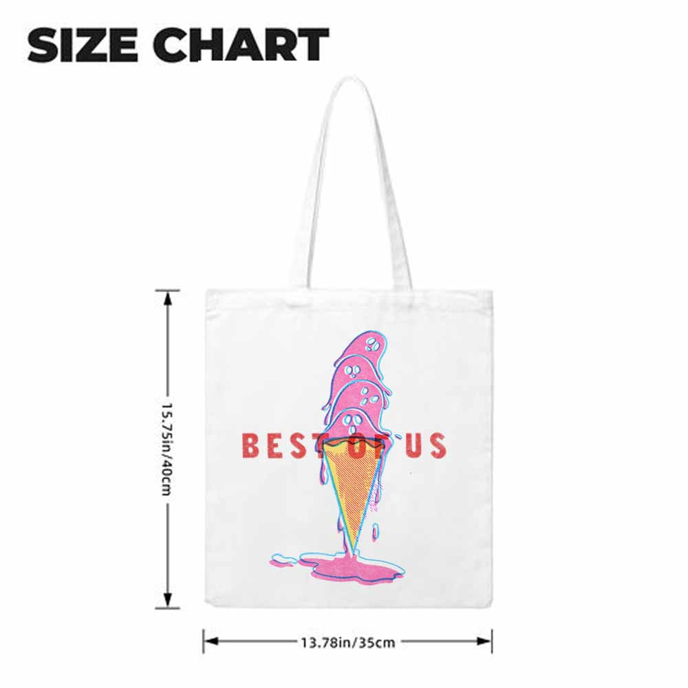 Custom Photo Print Canvas Tote Bag