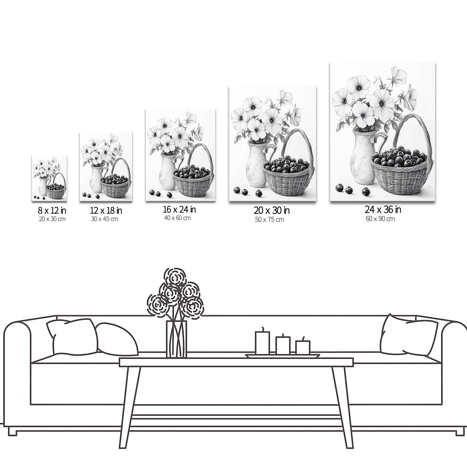 Phalaenopsis Orchid custom canvas wall art with words