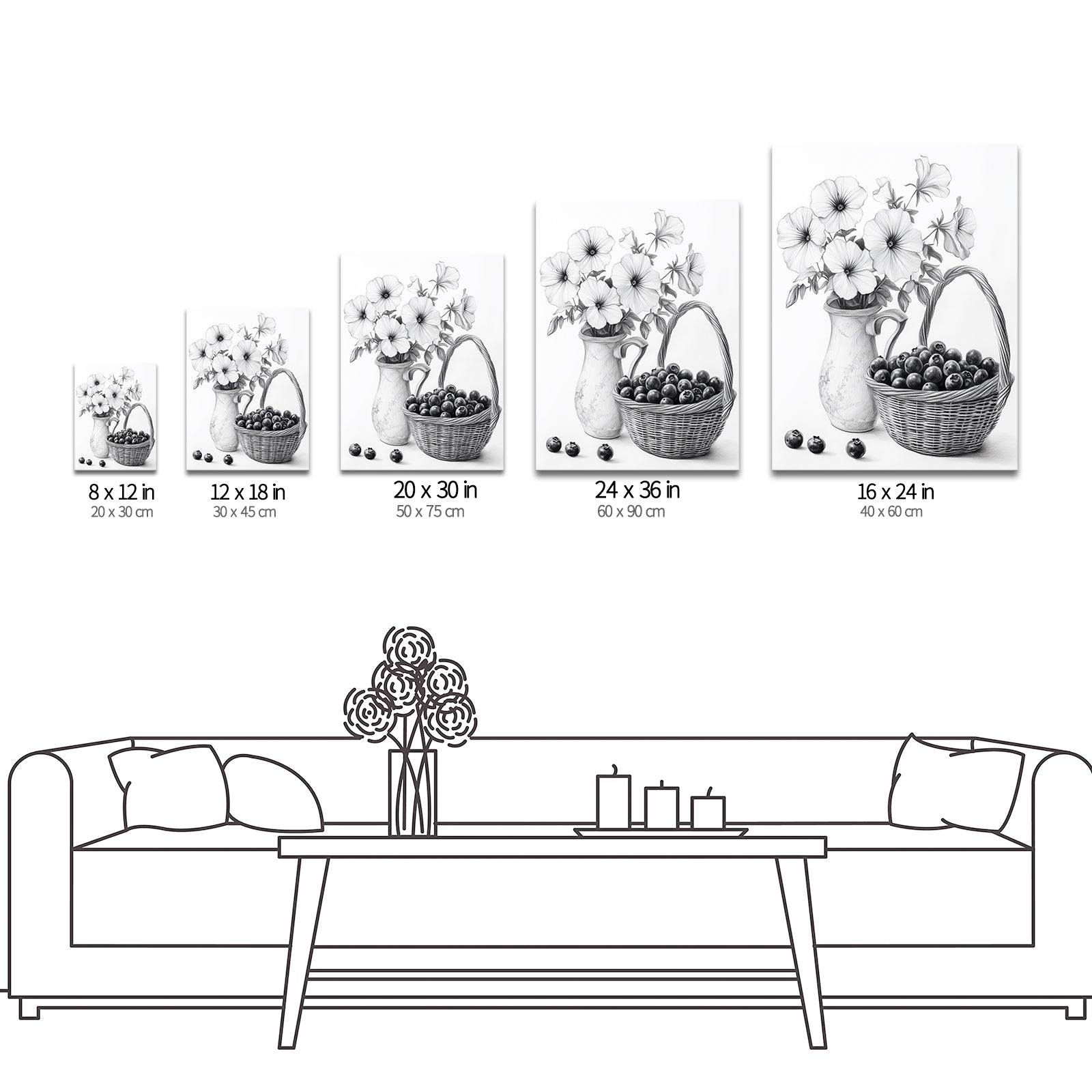 Seascape triptych landscape canvas print online