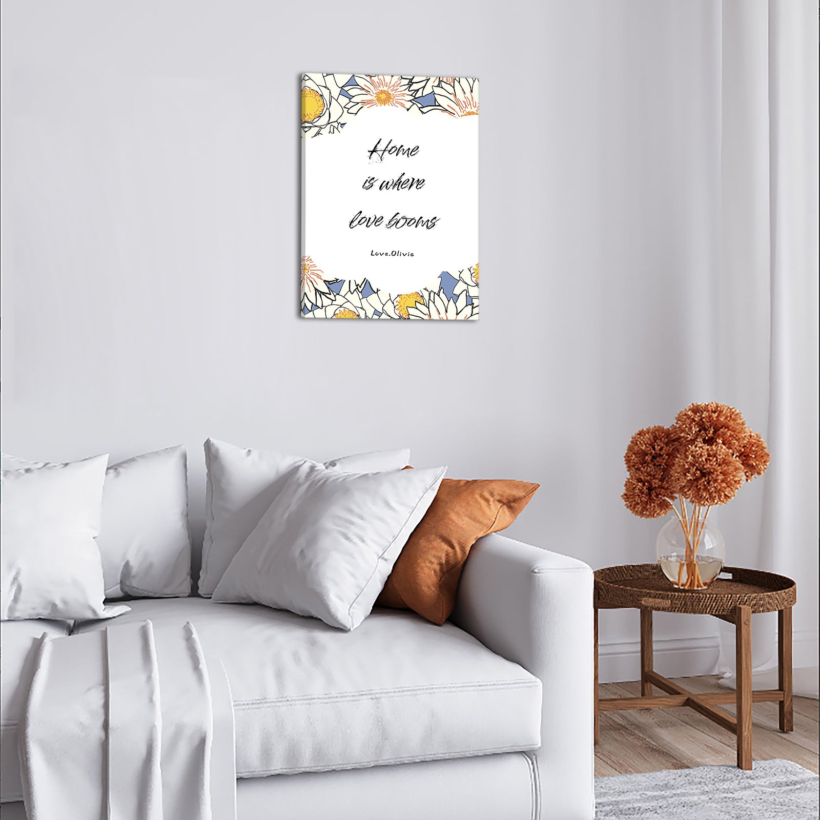 Personalized Family Sign Canvas Print