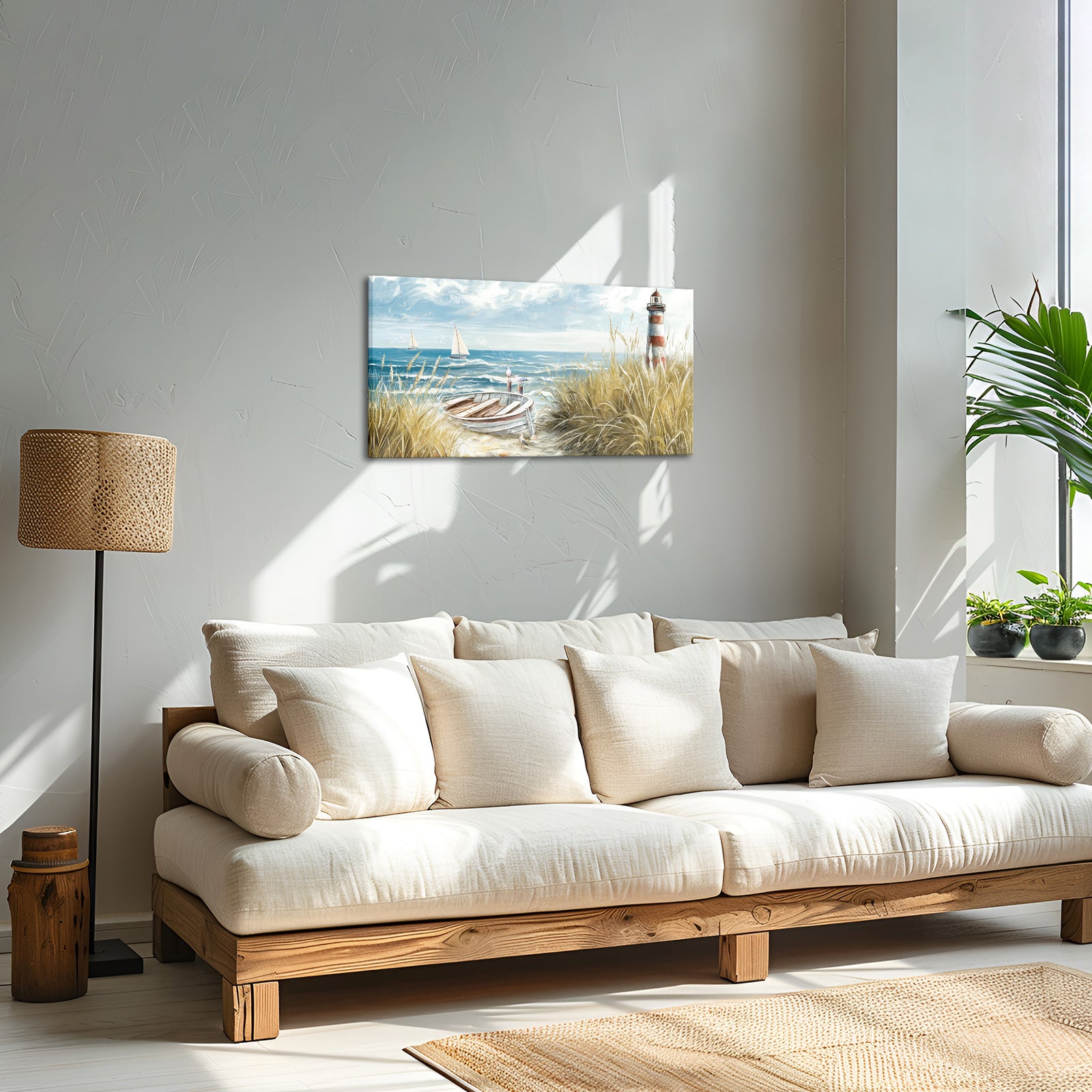 beach landscape personalized picture to canvas wall art