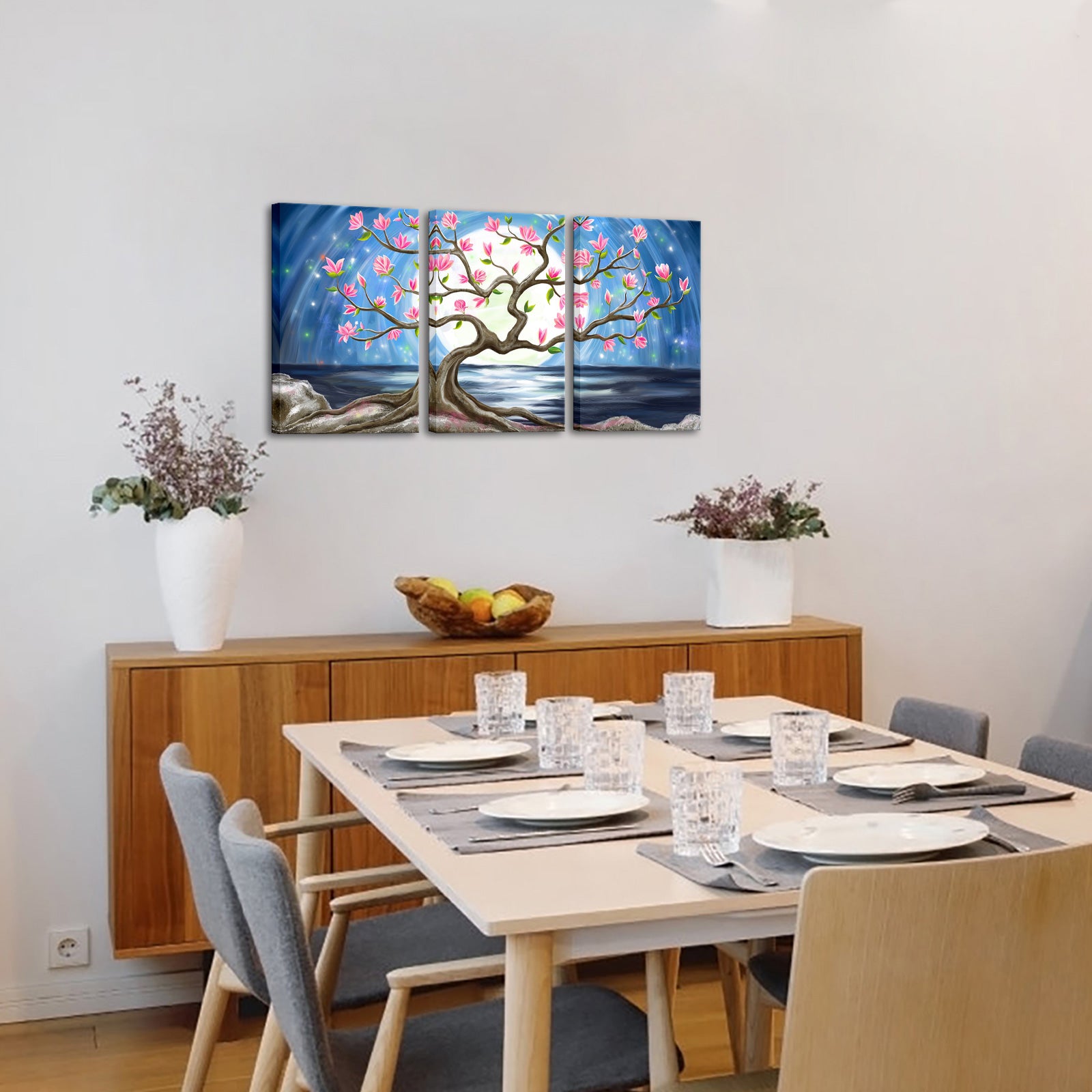 Seascape triptych landscape canvas print online