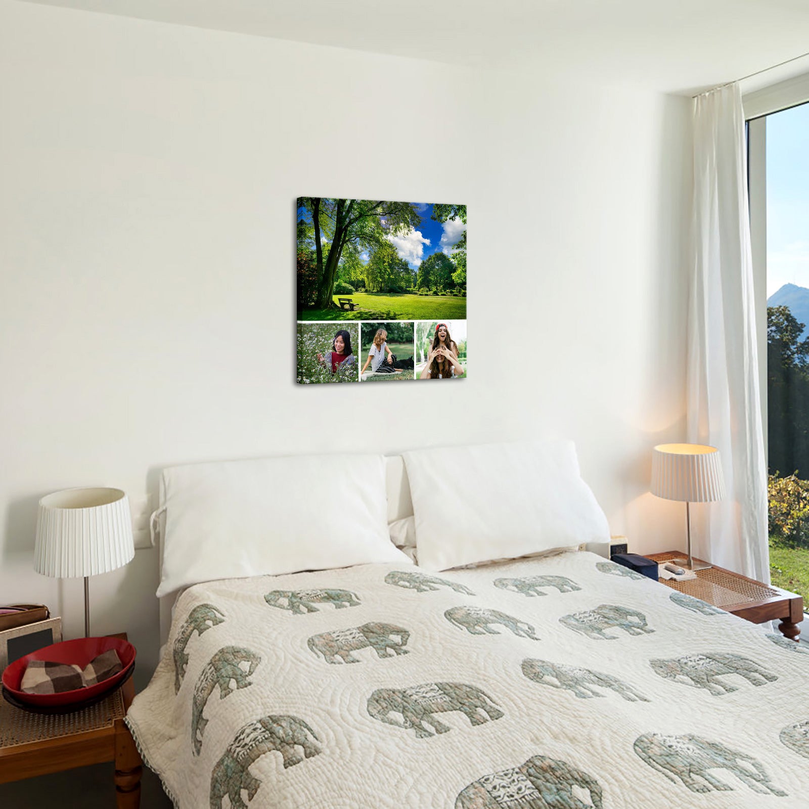 rectangular custom collage canvas