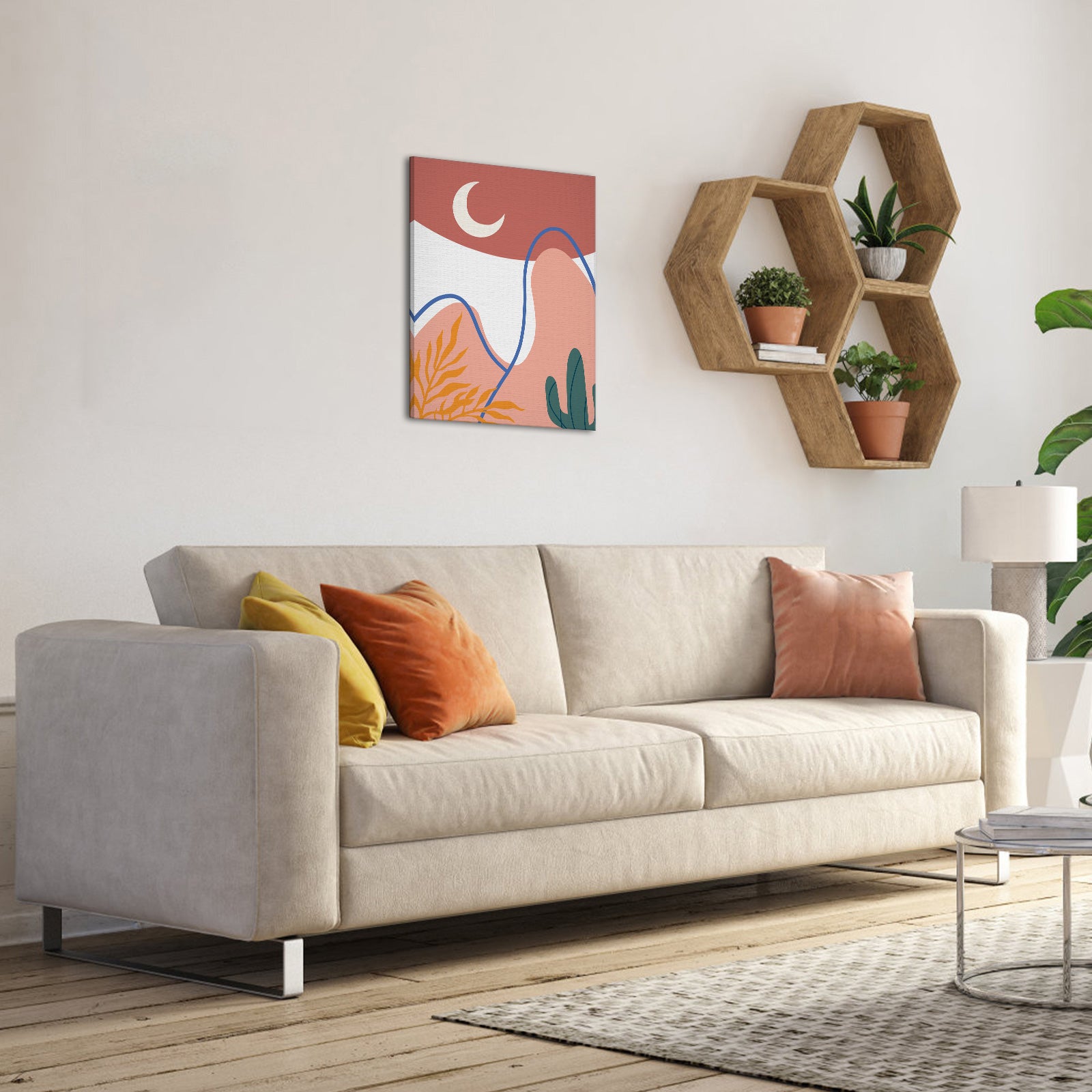 Minimalist Mountains canvas abstract canvas wall art for living room