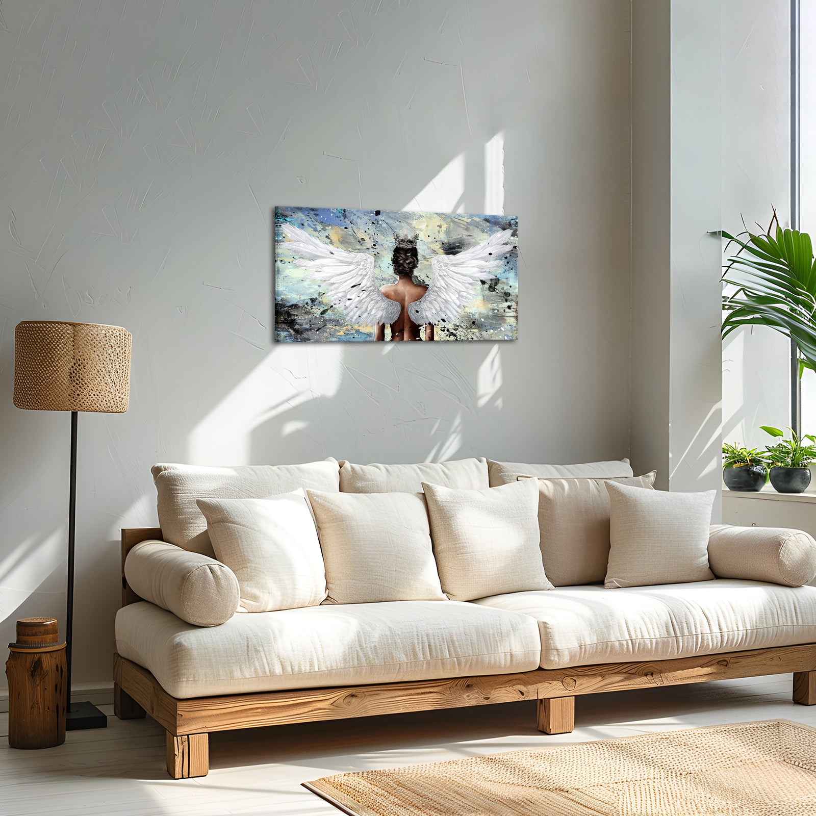 angel large custom canvas prints gentle high quality wall decoration
