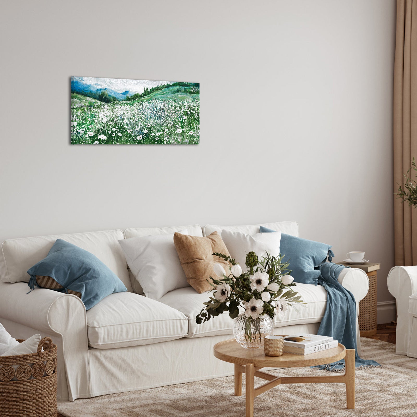 Wildflowers Meadow cheapest canvas prints free shipping