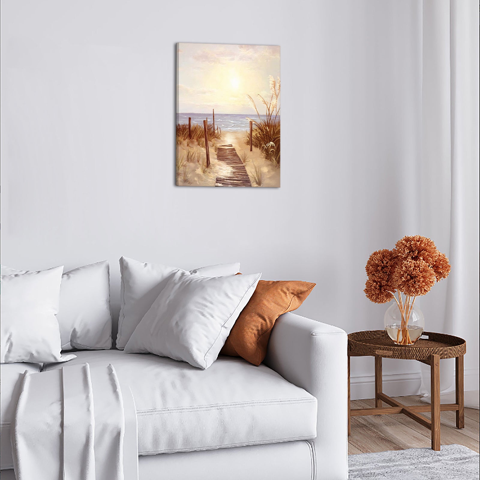 Beach Leading To The Ocean affordable canvas prints for bathroom