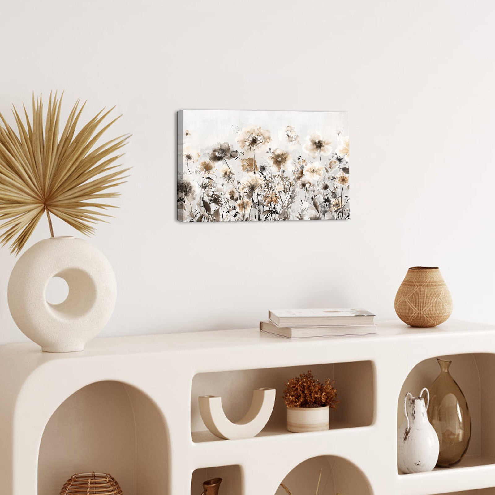 Watercolor Wildflower big canvas photo prints 24x36 inches
