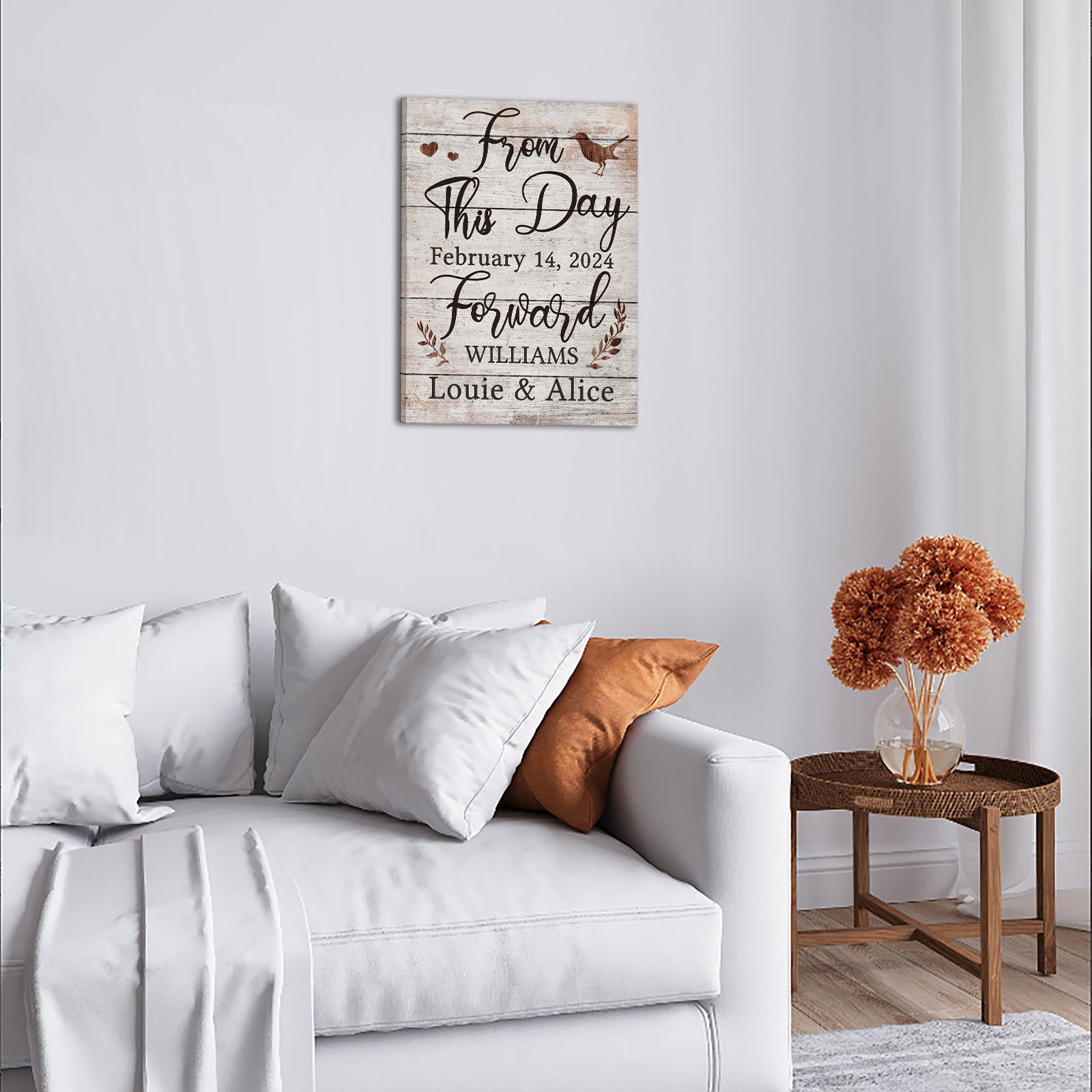 custom canvas wall art with words